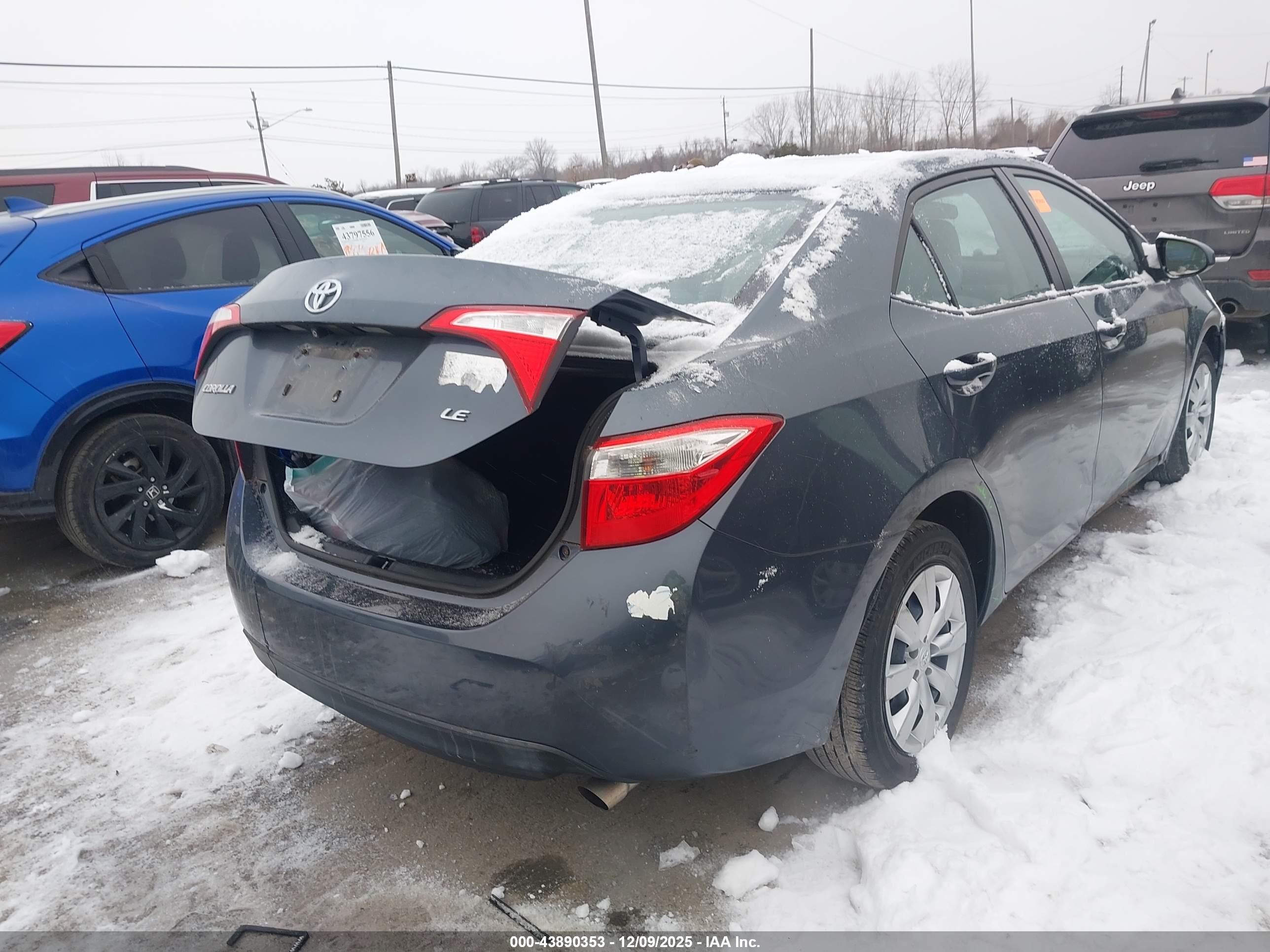 2014 Toyota Corolla Le Синий vin: 5YFBURHE4EP131575