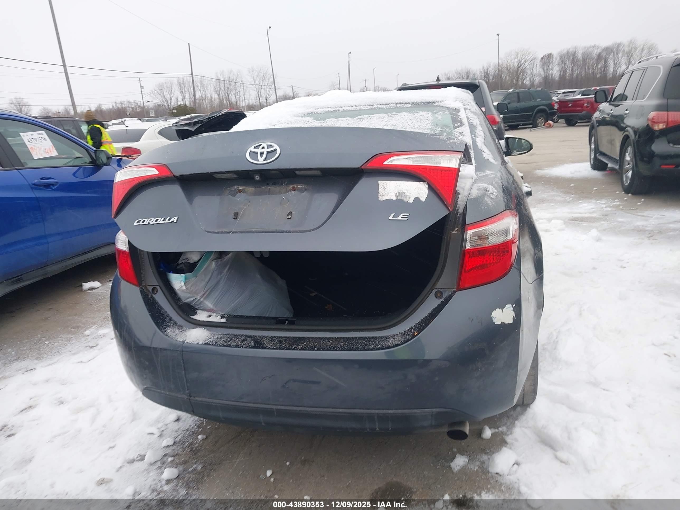 2014 Toyota Corolla Le Синий vin: 5YFBURHE4EP131575
