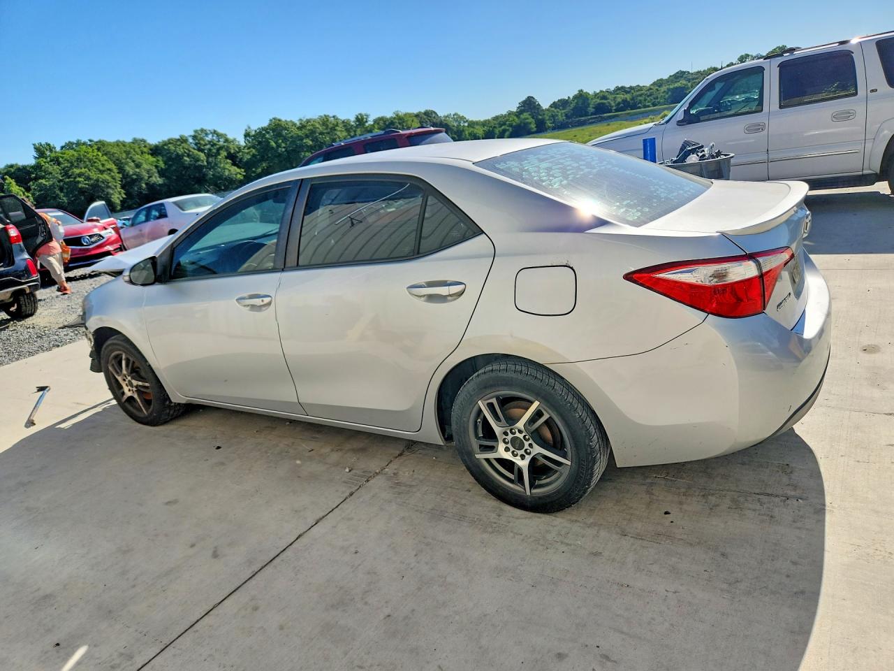 2014 Toyota Corolla S Silver vin: 5YFBURHE4EP131818