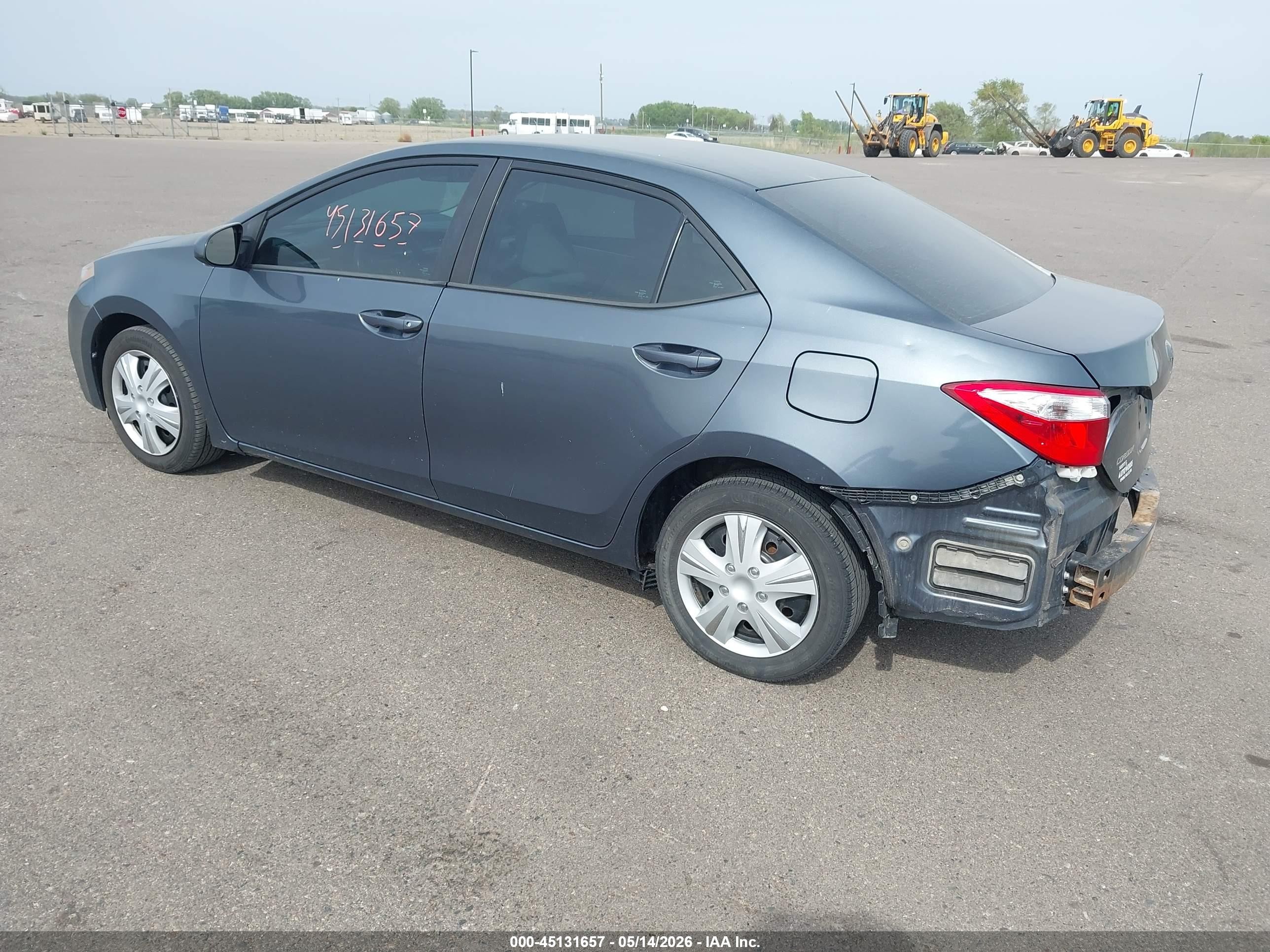 2014 Toyota Corolla Le Blue vin: 5YFBURHE4EP133407