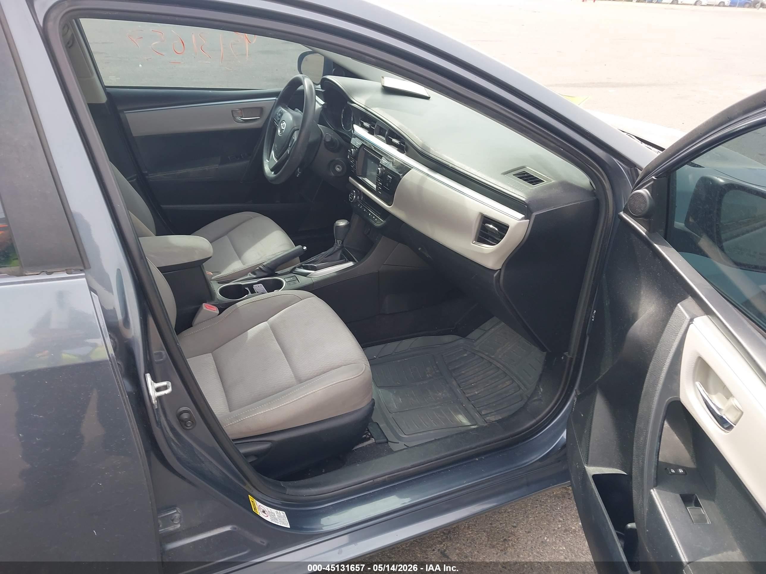 2014 Toyota Corolla Le Blue vin: 5YFBURHE4EP133407