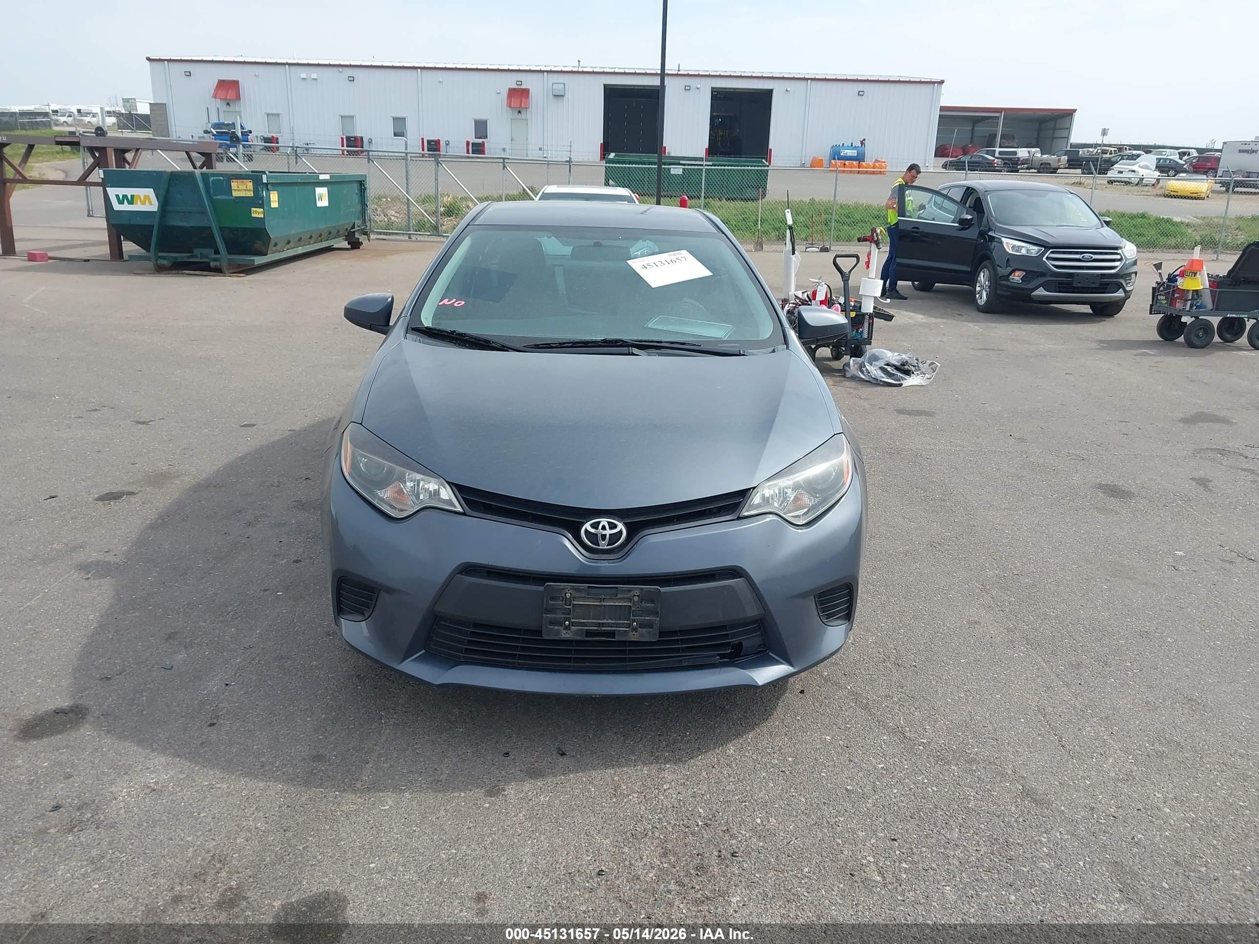 2014 Toyota Corolla Le Blue vin: 5YFBURHE4EP133407