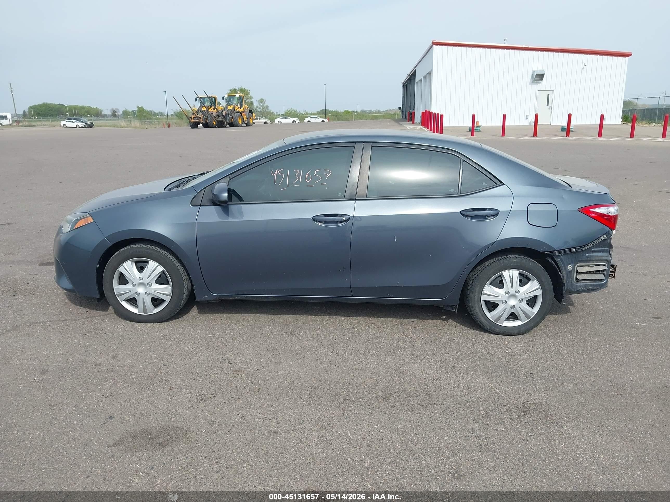 2014 Toyota Corolla Le Blue vin: 5YFBURHE4EP133407