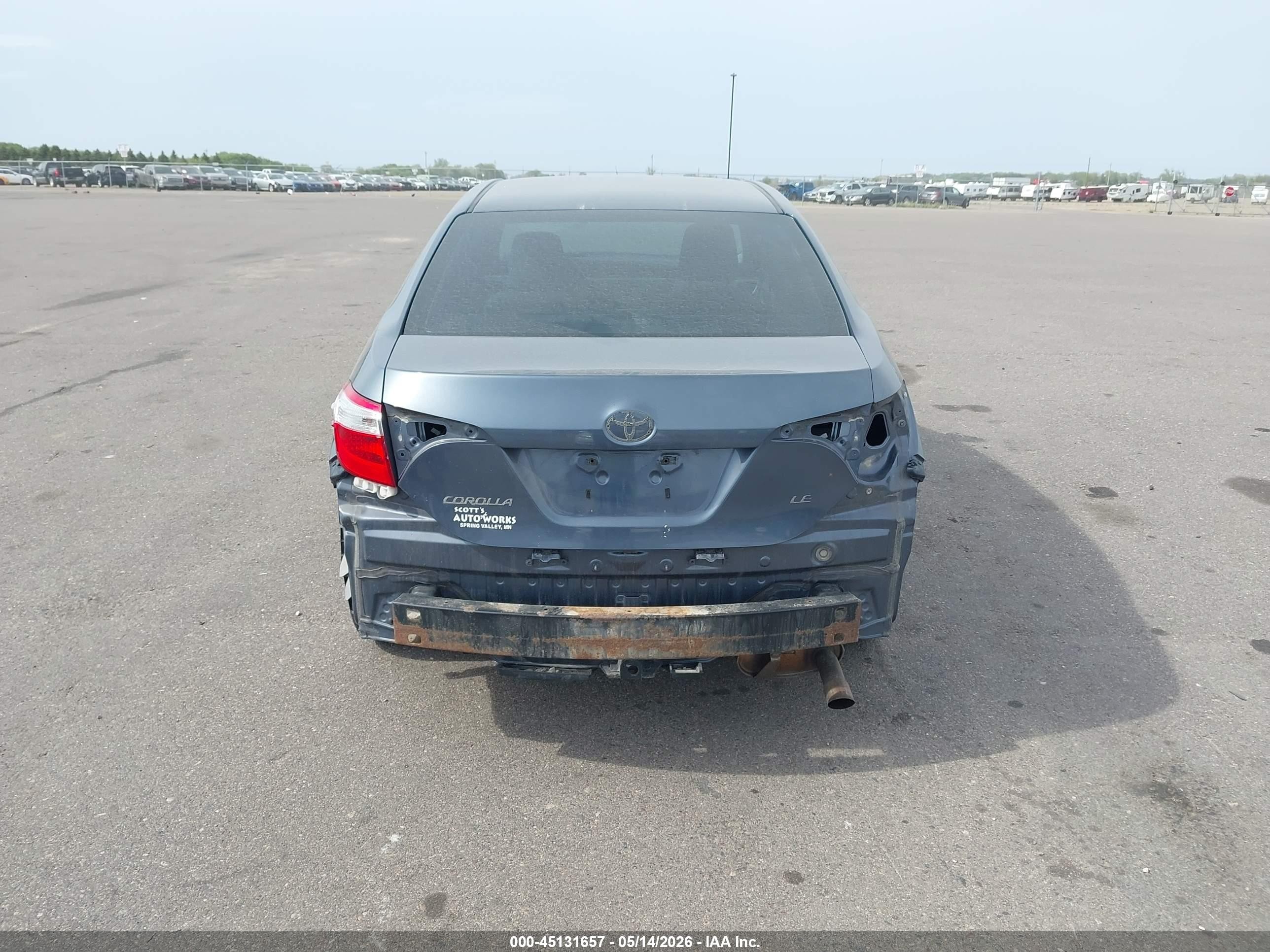 2014 Toyota Corolla Le Blue vin: 5YFBURHE4EP133407
