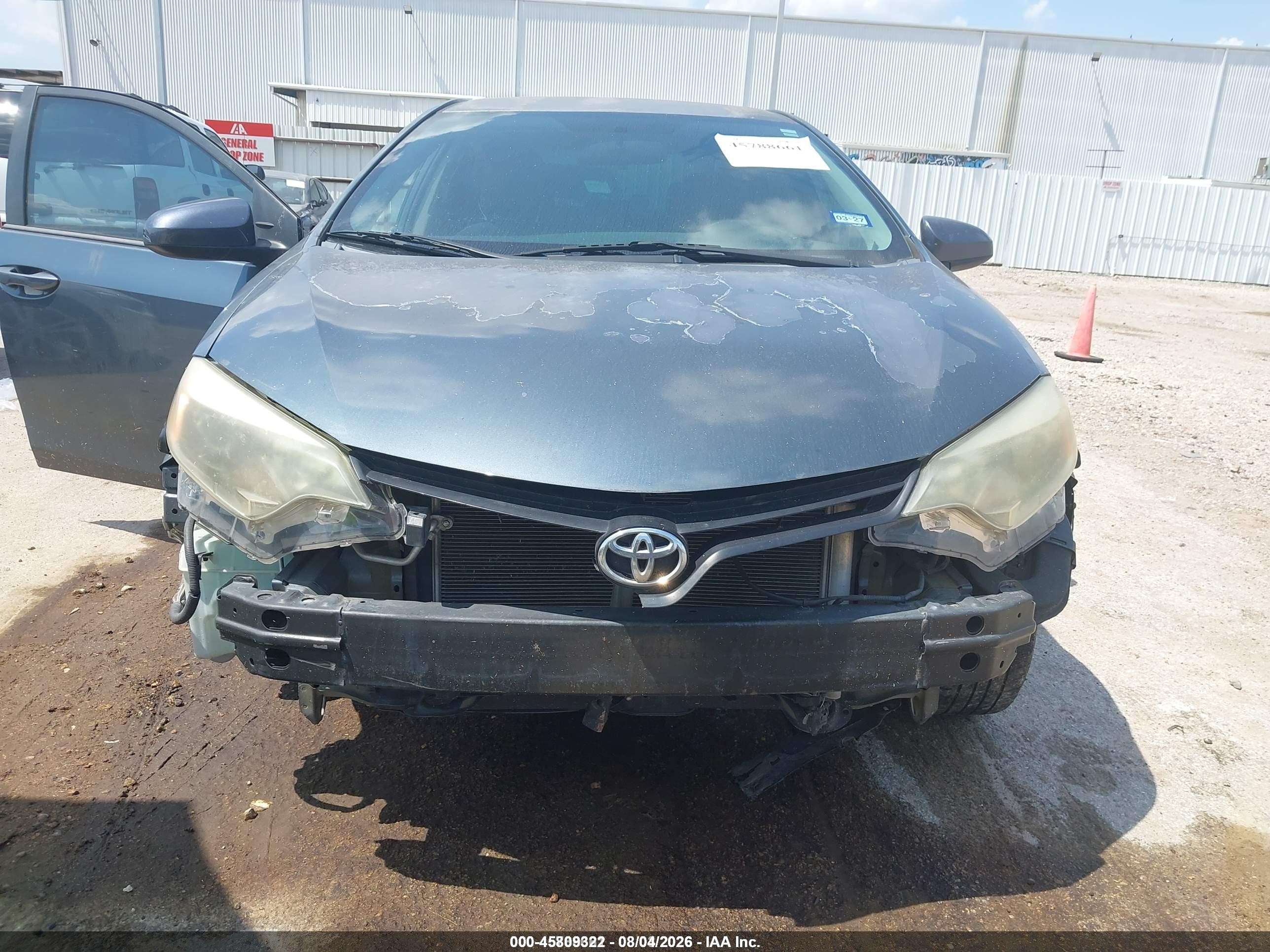 2014 Toyota Corolla Le Blue vin: 5YFBURHE4EP150403