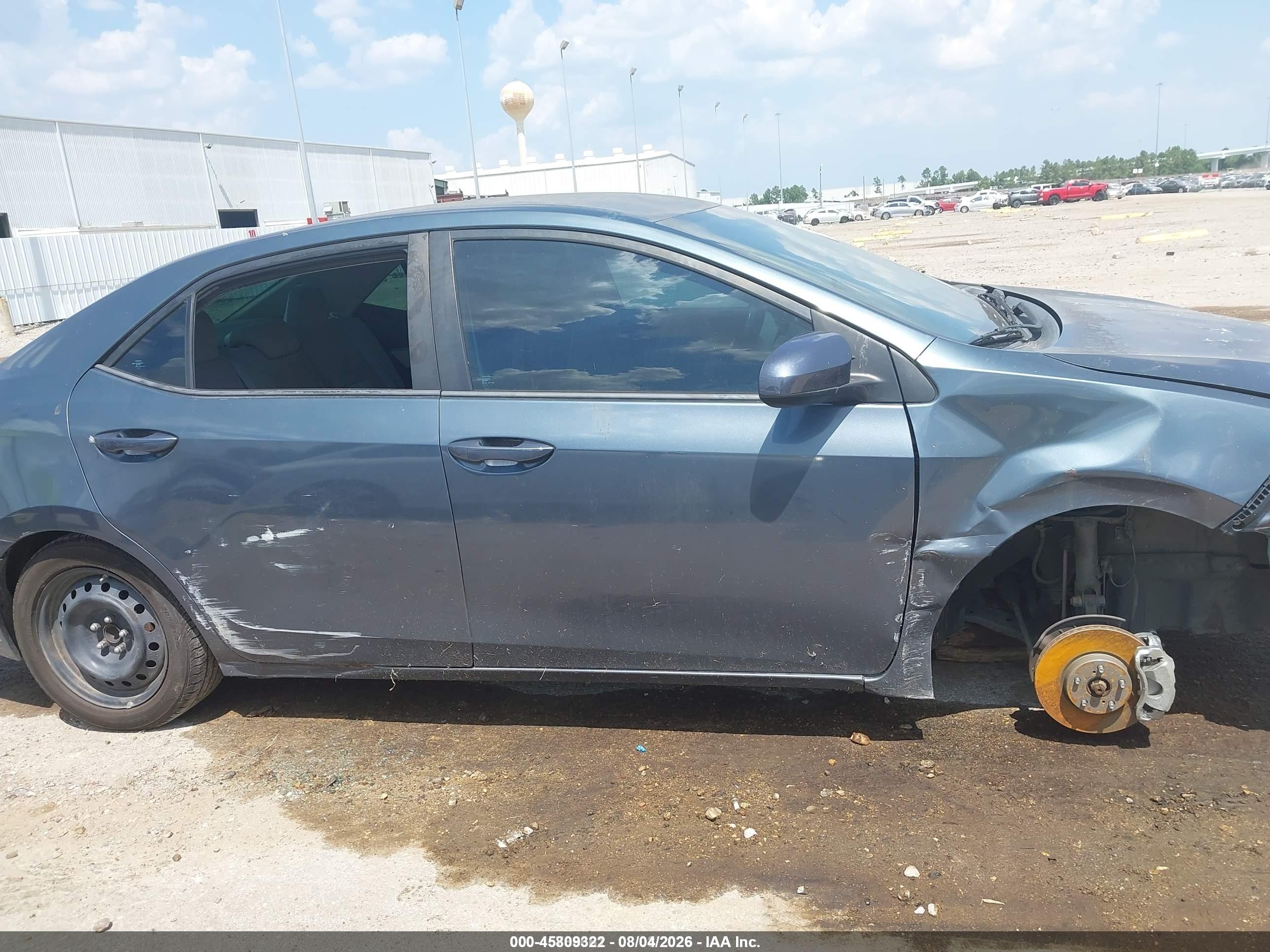 2014 Toyota Corolla Le Blue vin: 5YFBURHE4EP150403