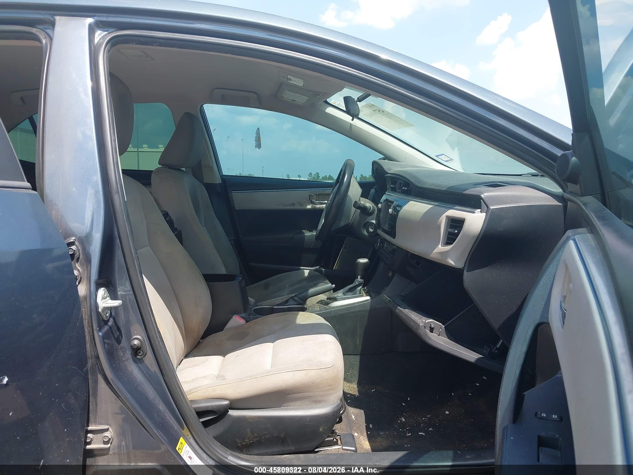 2014 Toyota Corolla Le Blue vin: 5YFBURHE4EP150403