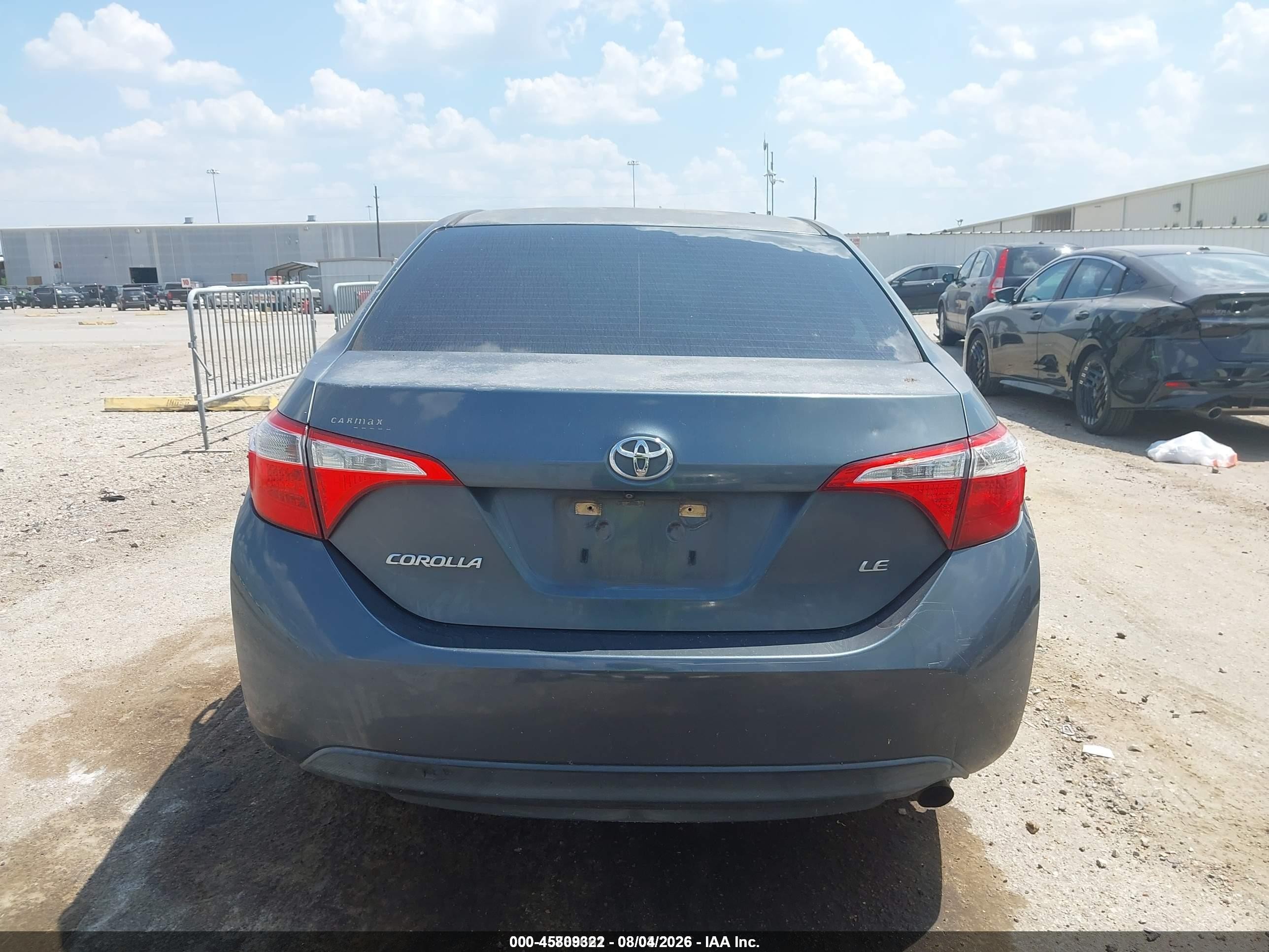 2014 Toyota Corolla Le Blue vin: 5YFBURHE4EP150403