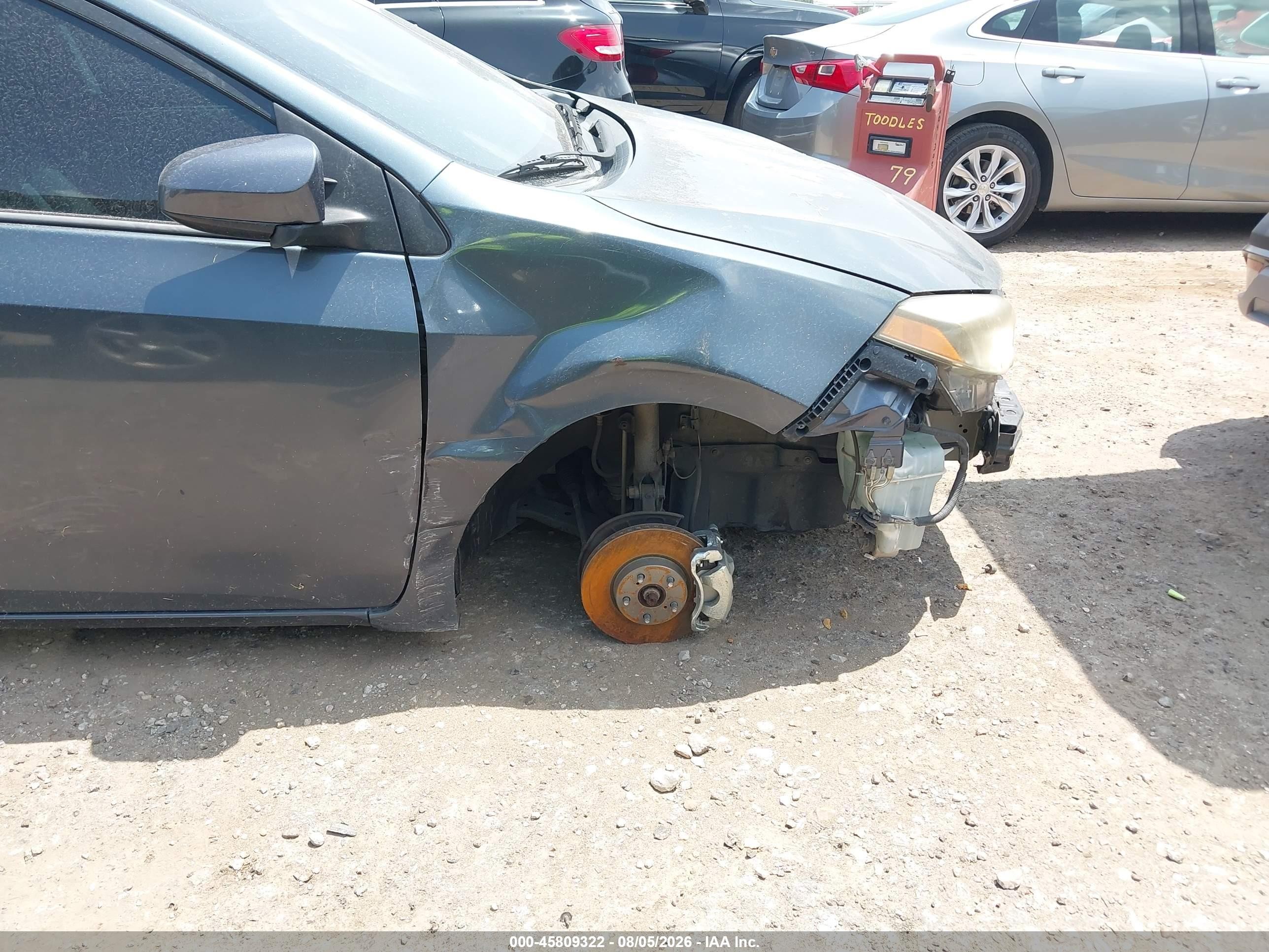 2014 Toyota Corolla Le Blue vin: 5YFBURHE4EP150403