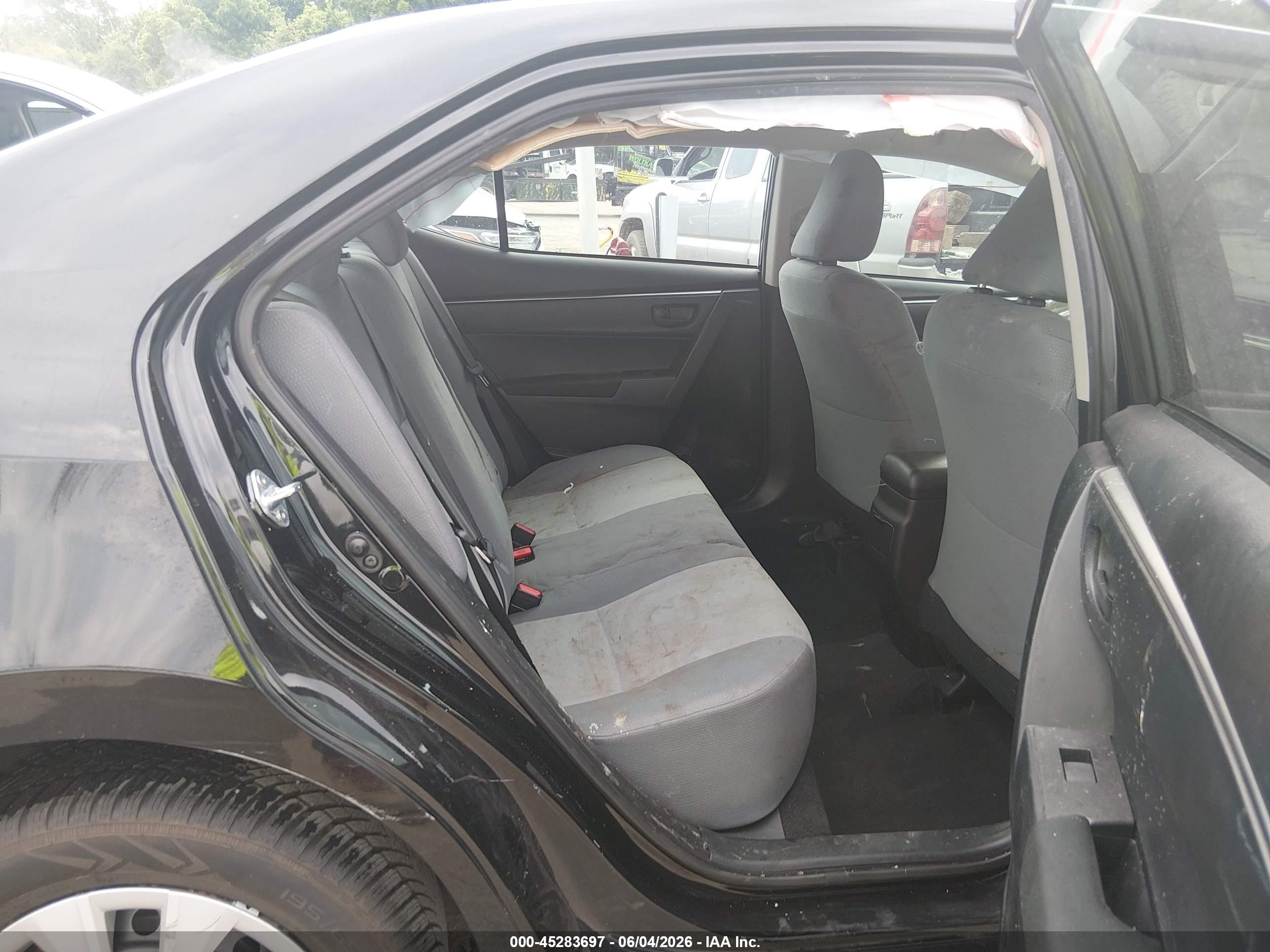2014 Toyota Corolla L Black vin: 5YFBURHE4EP157528