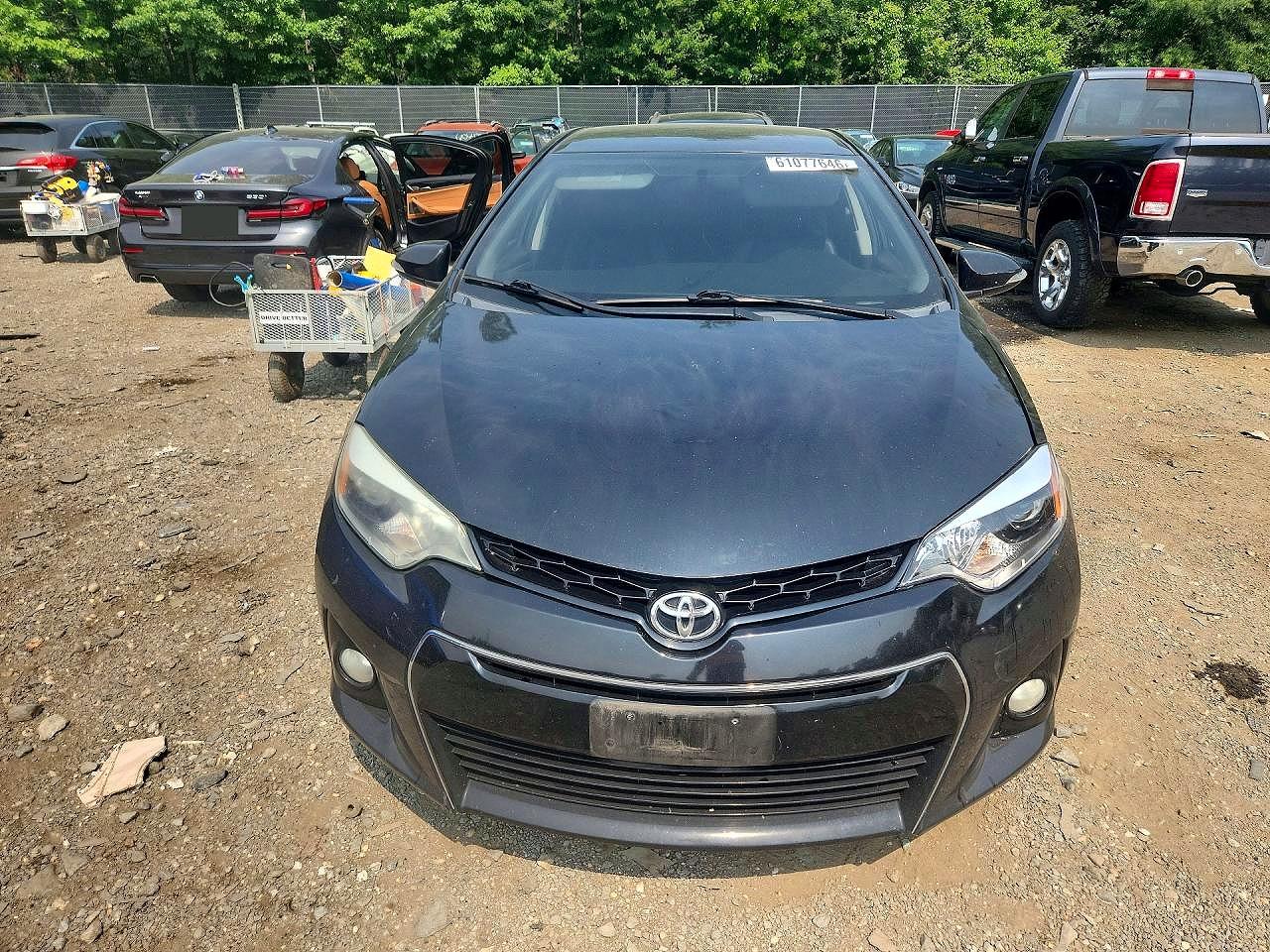 2014 Toyota Corolla S Plus Gray vin: 5YFBURHE4EP165192