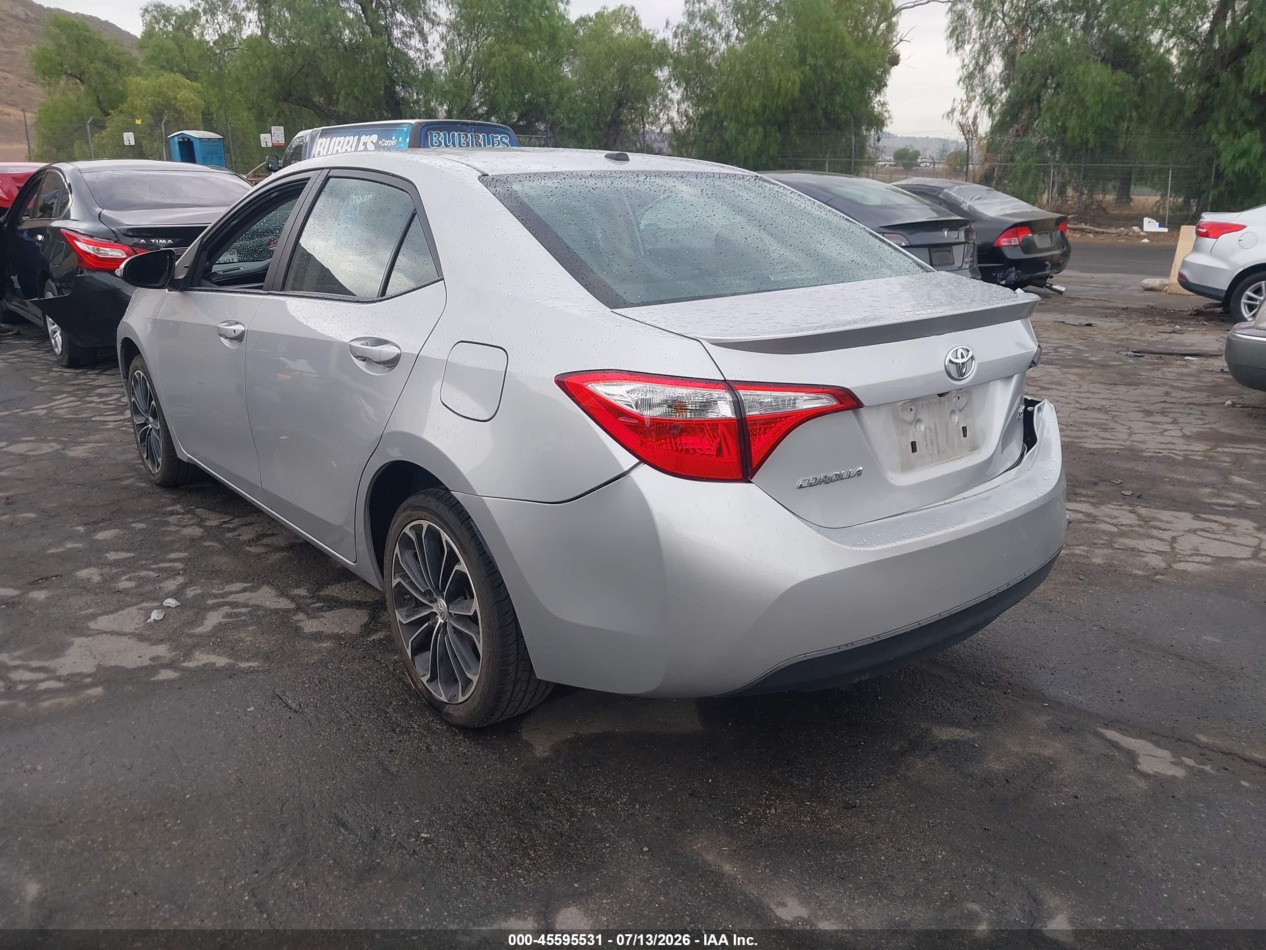 2014 Toyota Corolla S Premium Silver vin: 5YFBURHE4EP173518