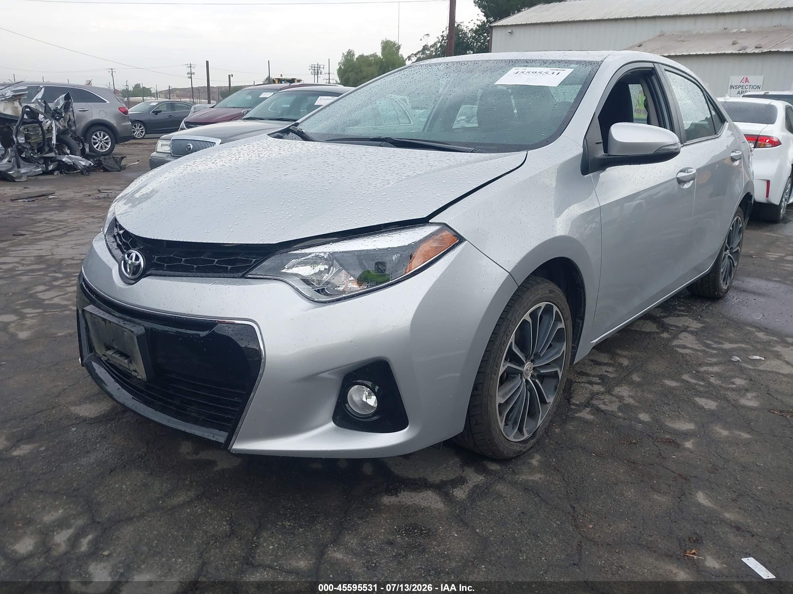 2014 Toyota Corolla S Premium Silver vin: 5YFBURHE4EP173518
