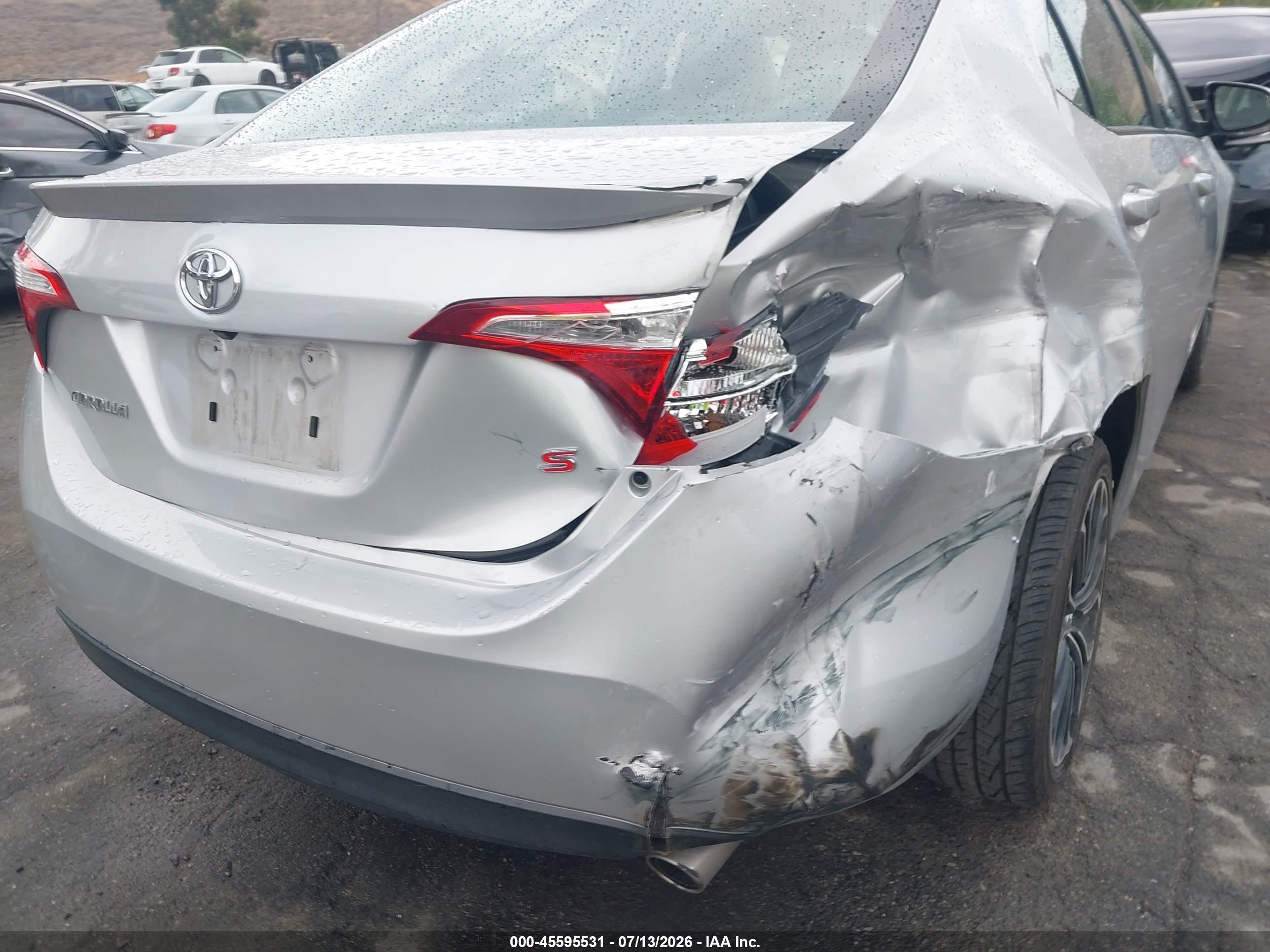 2014 Toyota Corolla S Premium Silver vin: 5YFBURHE4EP173518
