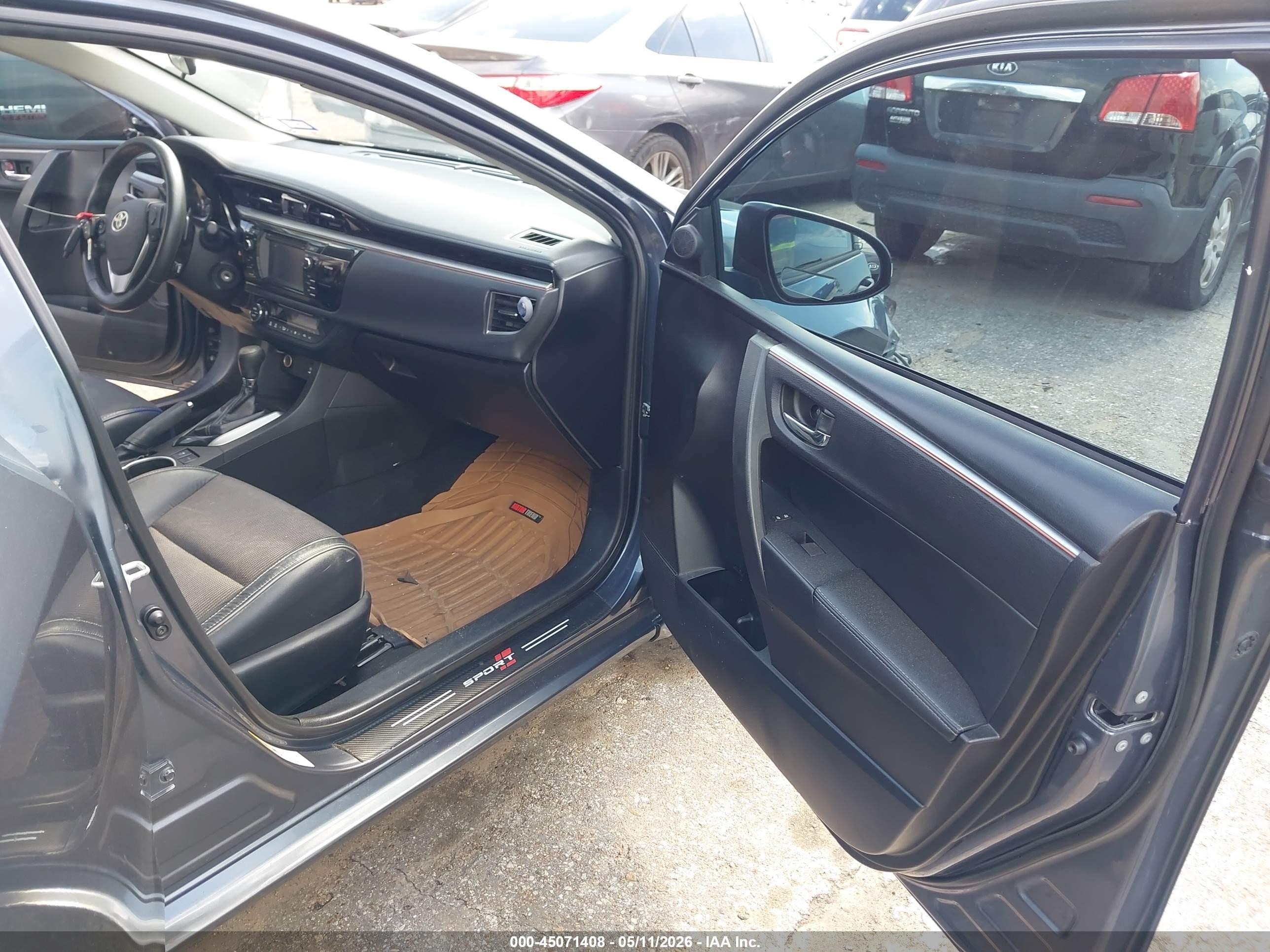 2014 Toyota Corolla S Plus Синий vin: 5YFBURHE4EP174829
