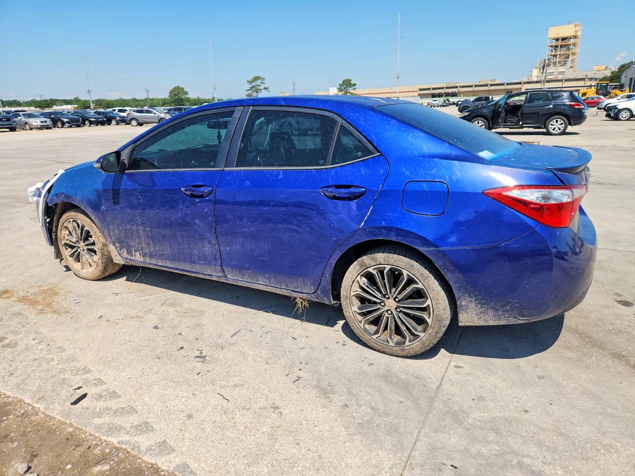 2014 Toyota Corolla S Plus Blue vin: 5YFBURHE4EP175835
