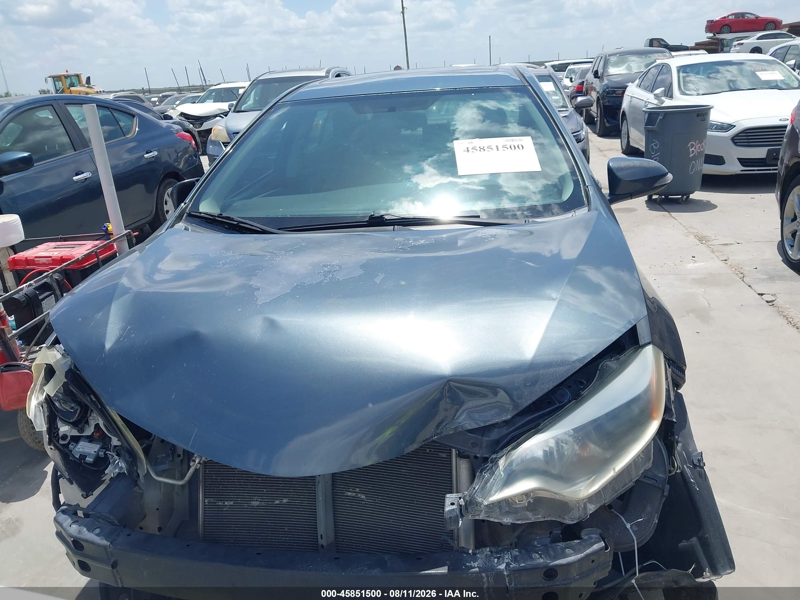 2015 Toyota Corolla S Plus Gray vin: 5YFBURHE4FP184083
