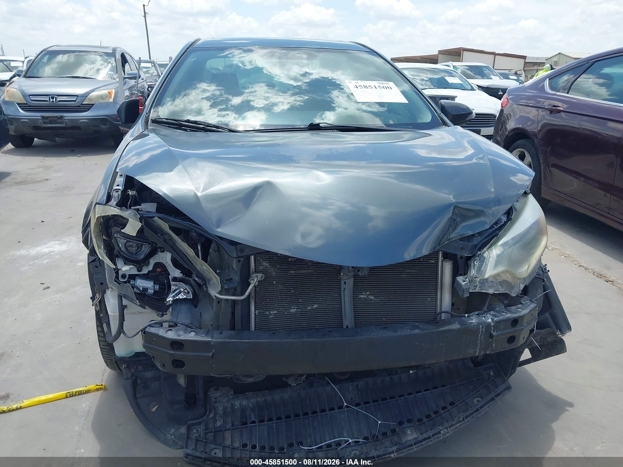 2015 Toyota Corolla S Plus Gray vin: 5YFBURHE4FP184083