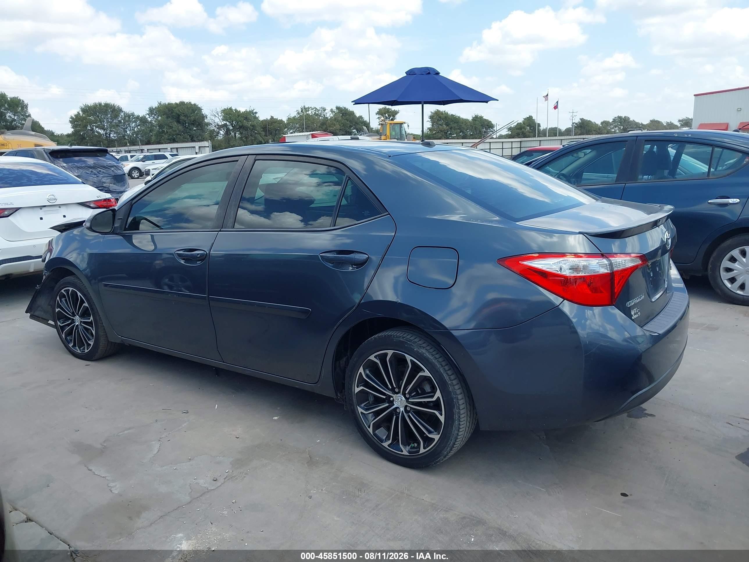 2015 Toyota Corolla S Plus Gray vin: 5YFBURHE4FP184083