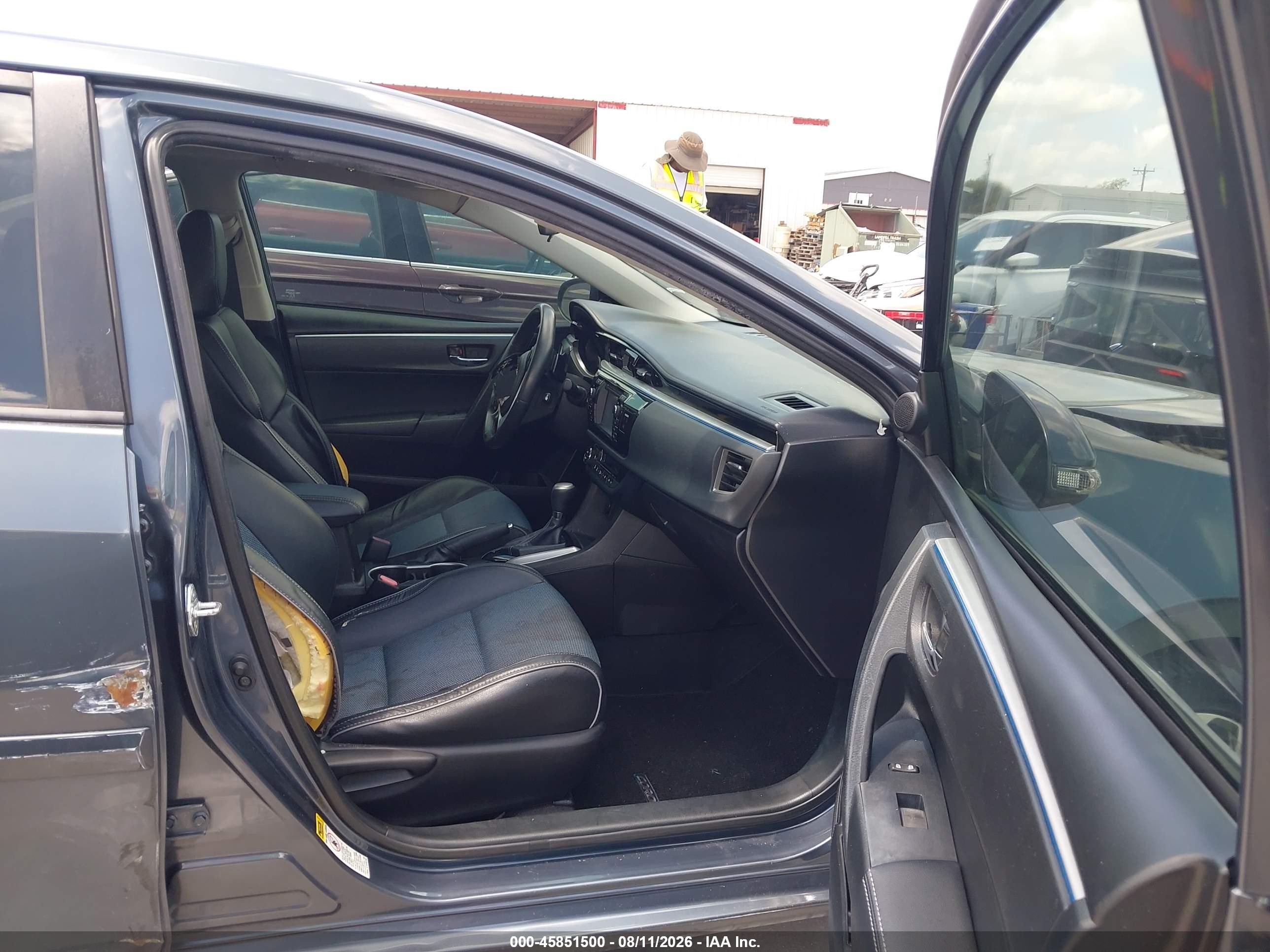 2015 Toyota Corolla S Plus Gray vin: 5YFBURHE4FP184083