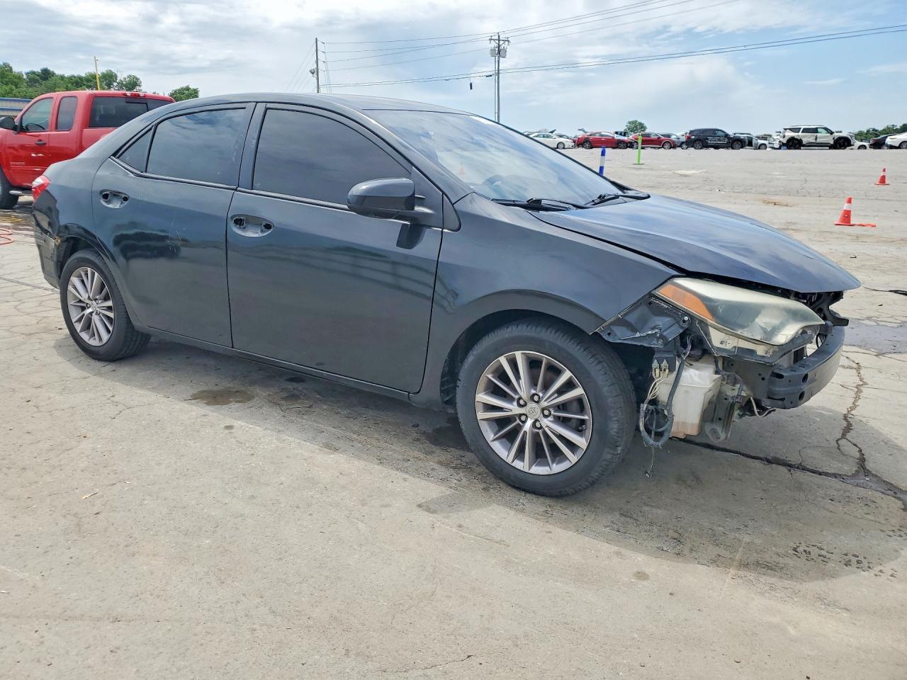 2015 Toyota Corolla Le Plus Black vin: 5YFBURHE4FP185217