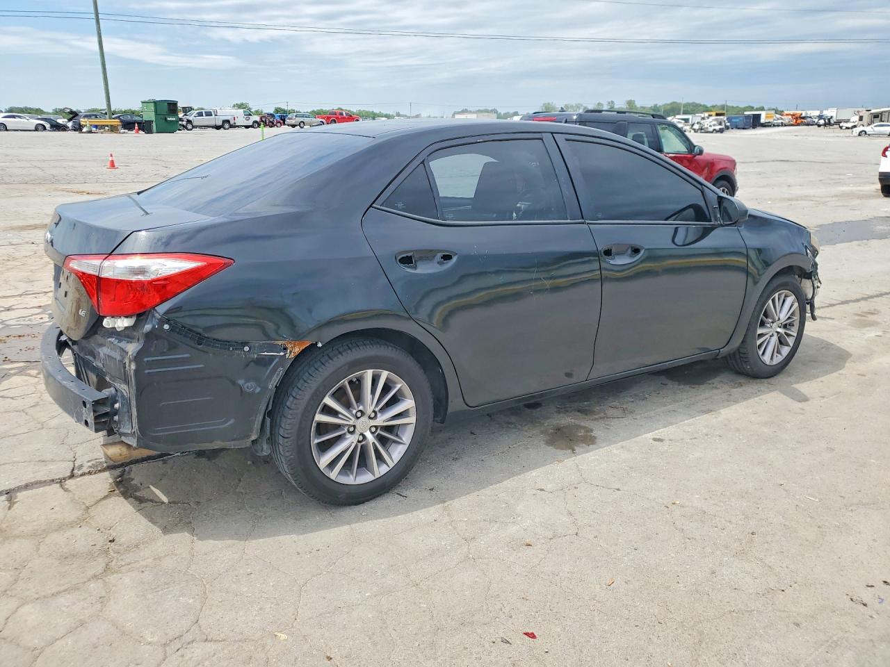 2015 Toyota Corolla Le Plus Black vin: 5YFBURHE4FP185217