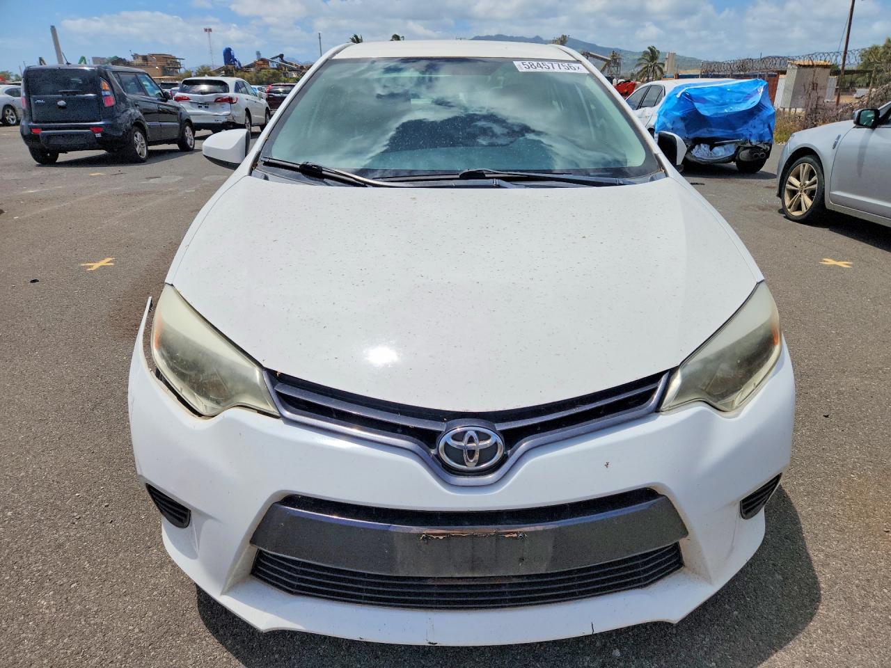2015 Toyota Corolla L White vin: 5YFBURHE4FP195262