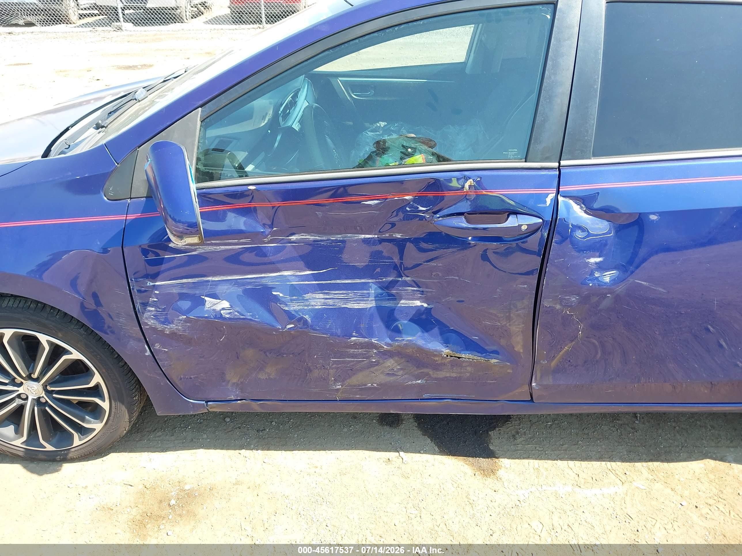 2015 Toyota Corolla S Plus Синий vin: 5YFBURHE4FP197366