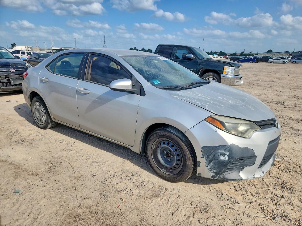 2015 Toyota Corolla L Silver vin: 5YFBURHE4FP249059
