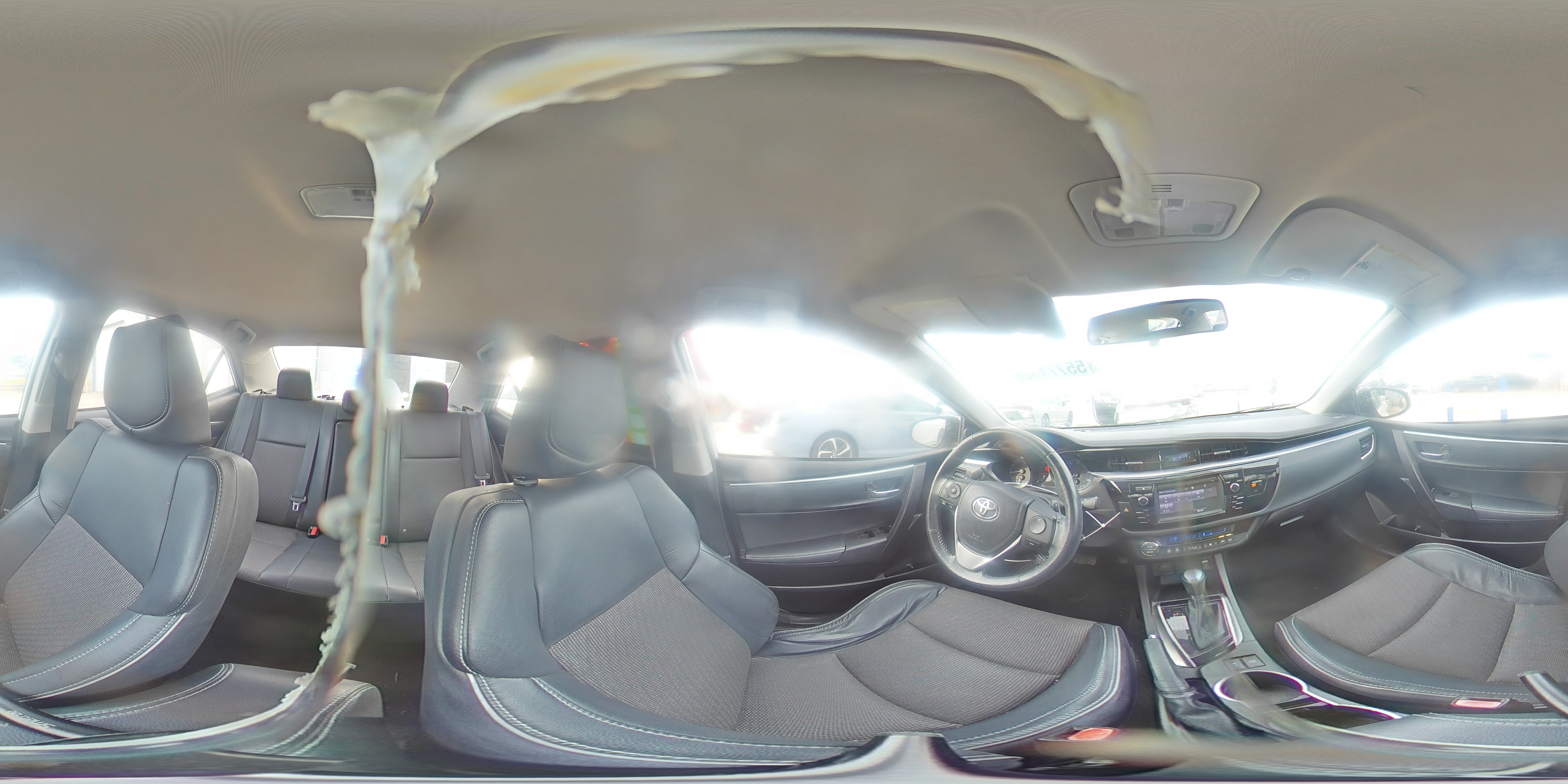 2015 Toyota Corolla S Plus White vin: 5YFBURHE4FP250227