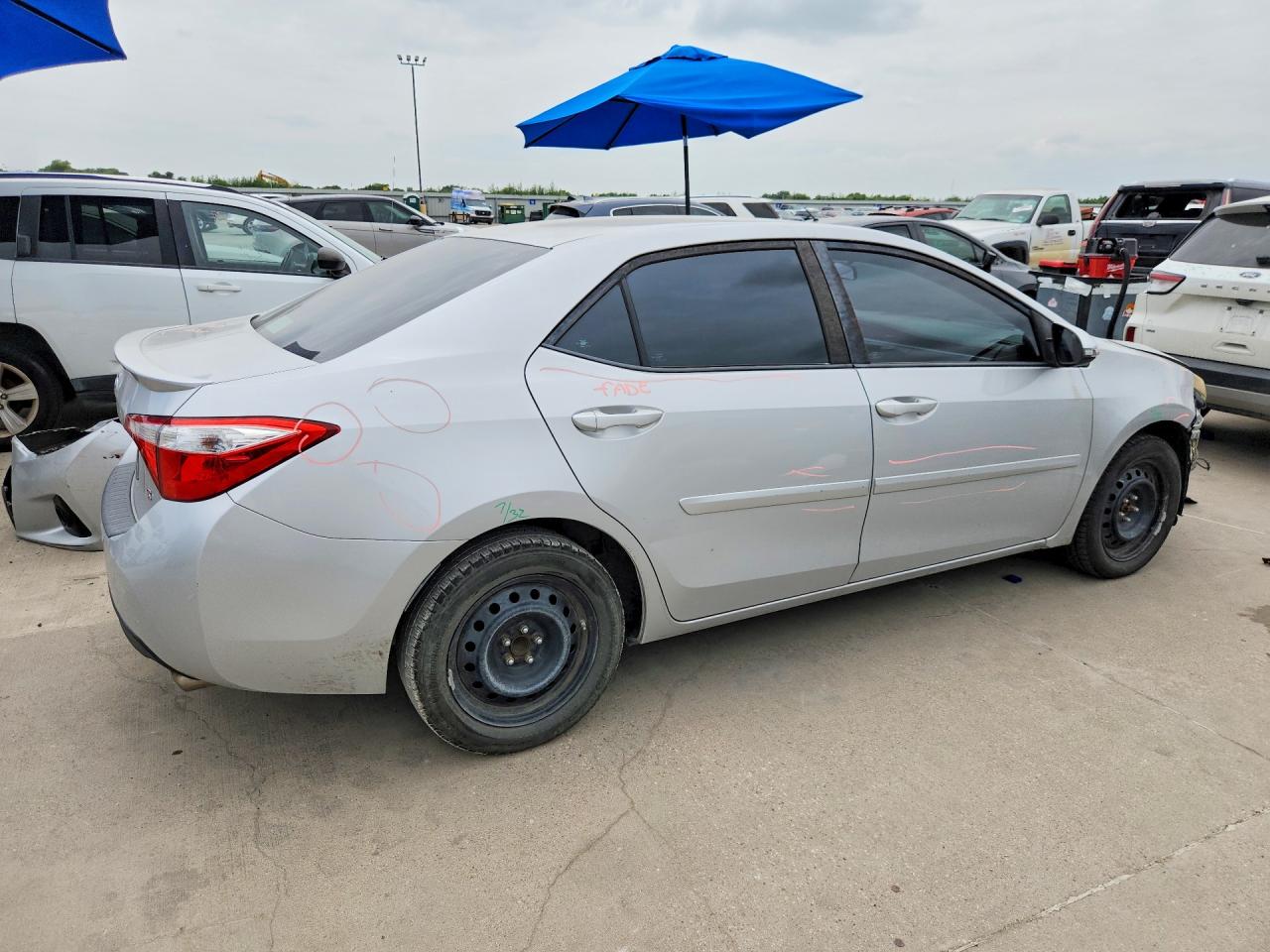 2015 Toyota Corolla S Silver vin: 5YFBURHE4FP257890