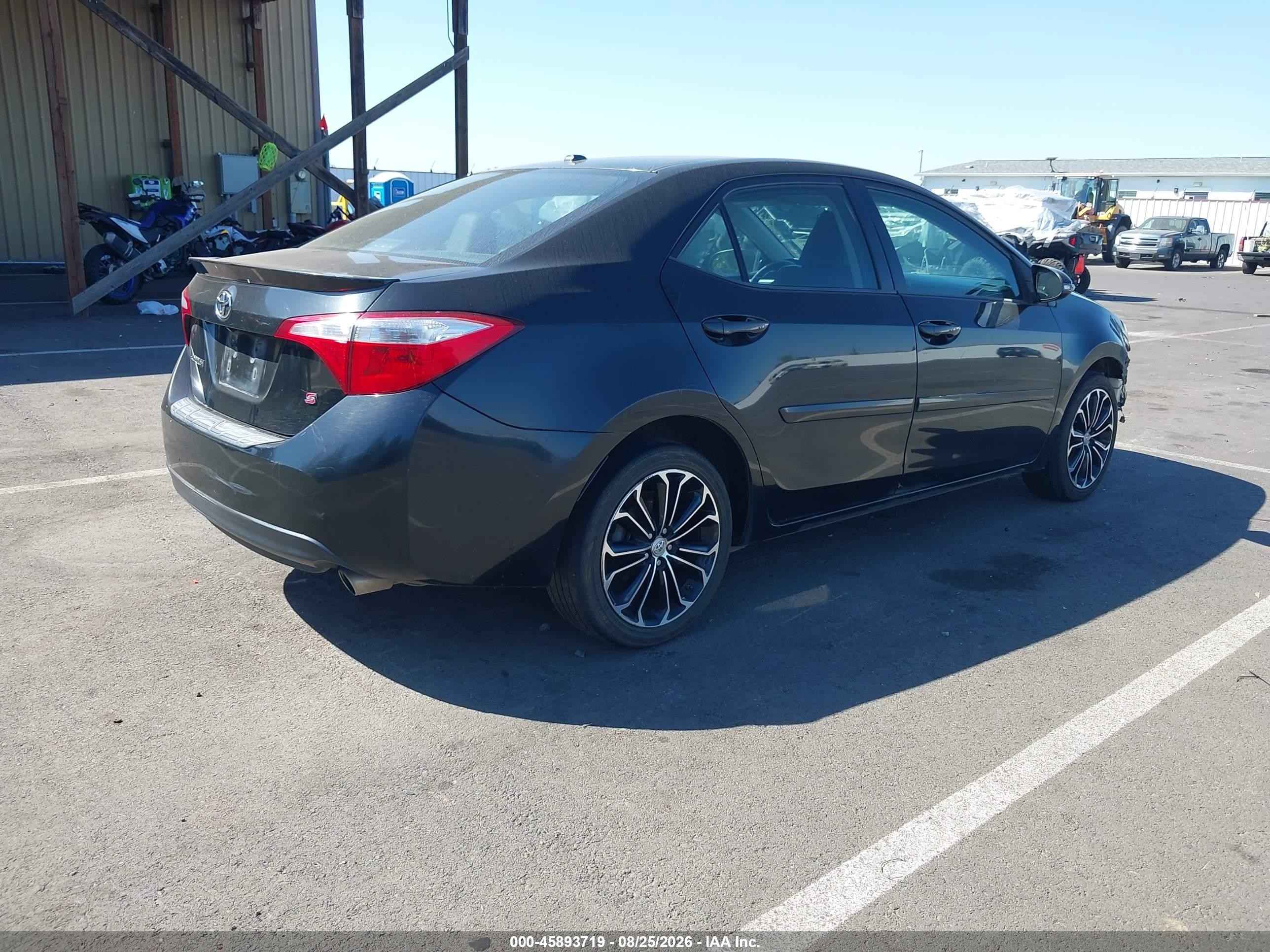 2015 Toyota Corolla S Plus Черный vin: 5YFBURHE4FP264385