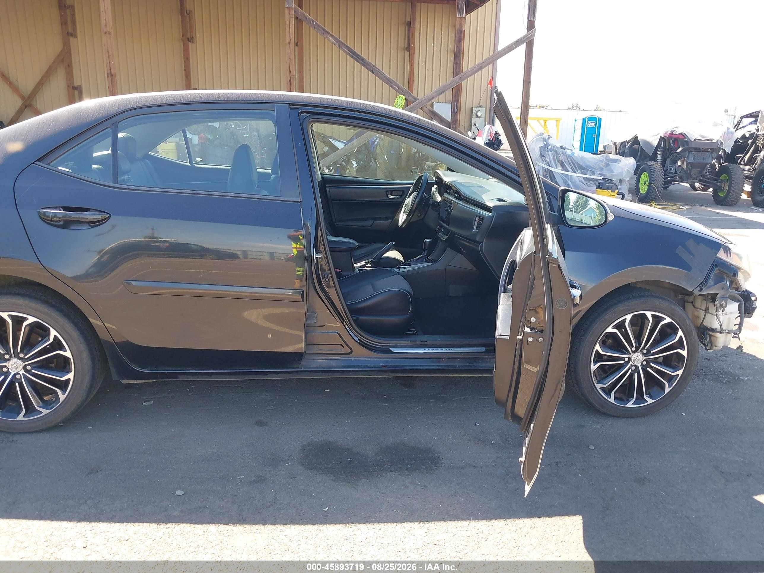 2015 Toyota Corolla S Plus Черный vin: 5YFBURHE4FP264385