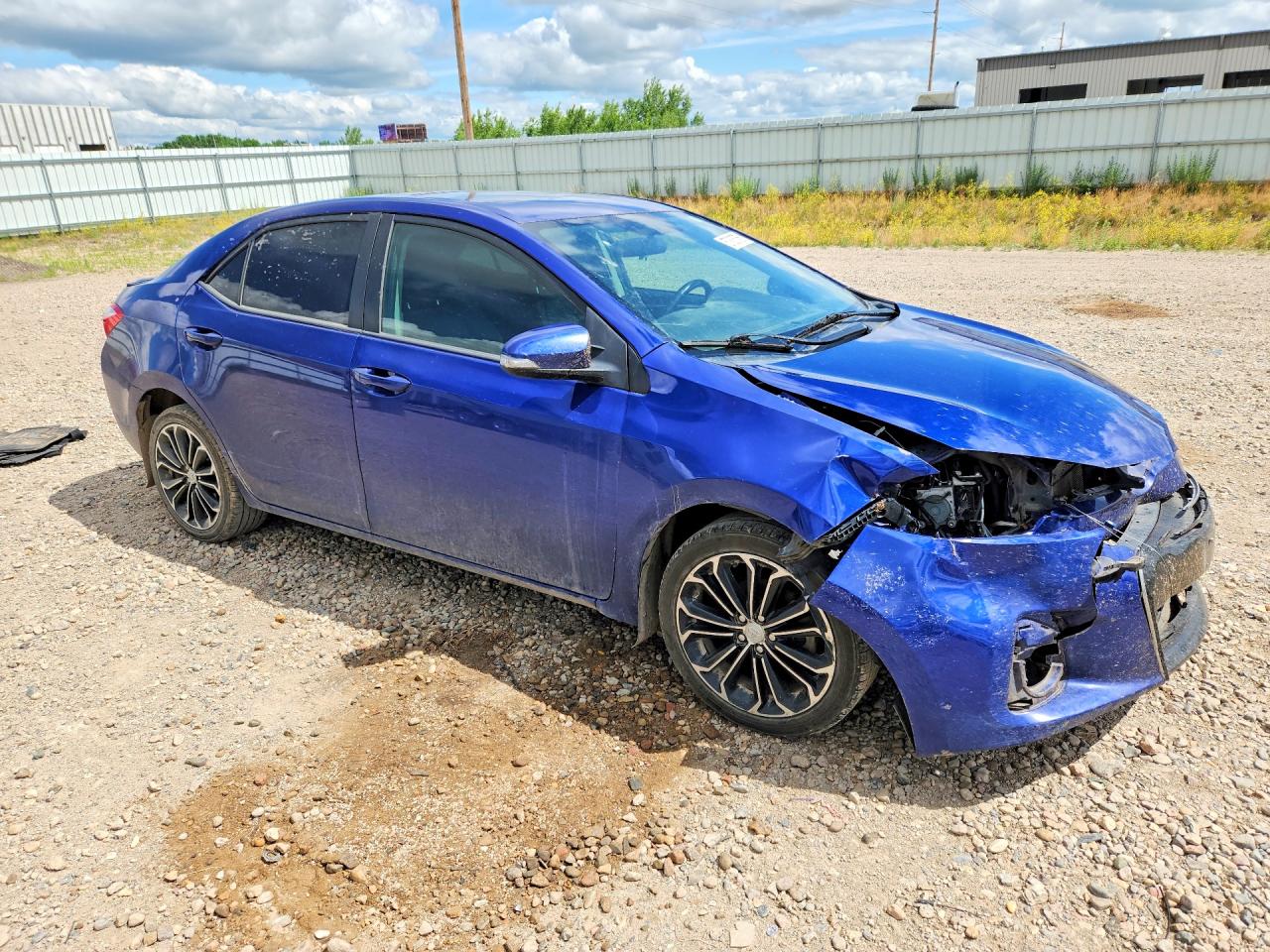 2015 Toyota Corolla S Premium Blue vin: 5YFBURHE4FP277590