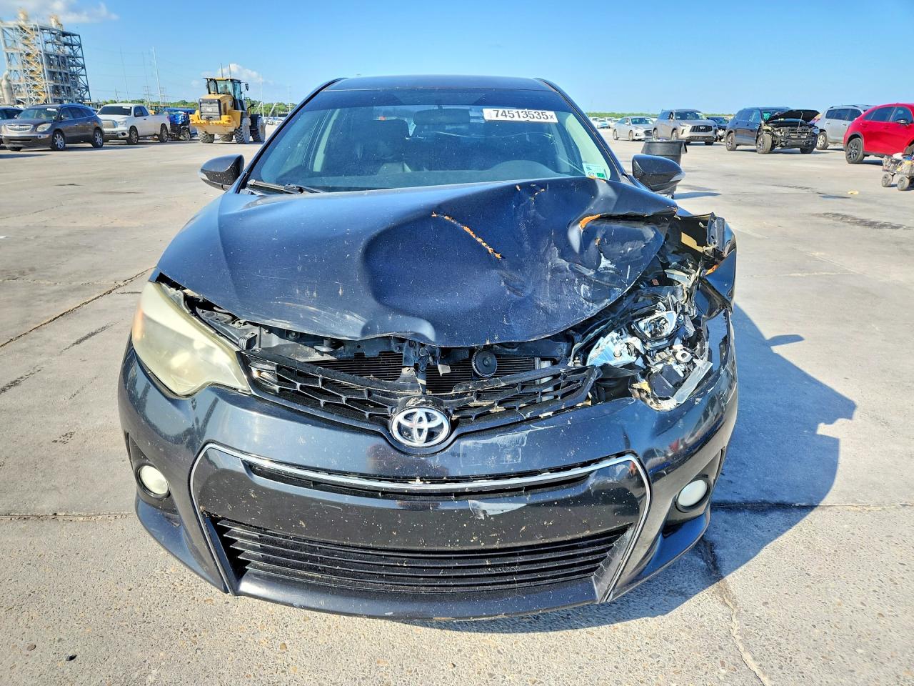 2015 Toyota Corolla S Plus Black vin: 5YFBURHE4FP281414