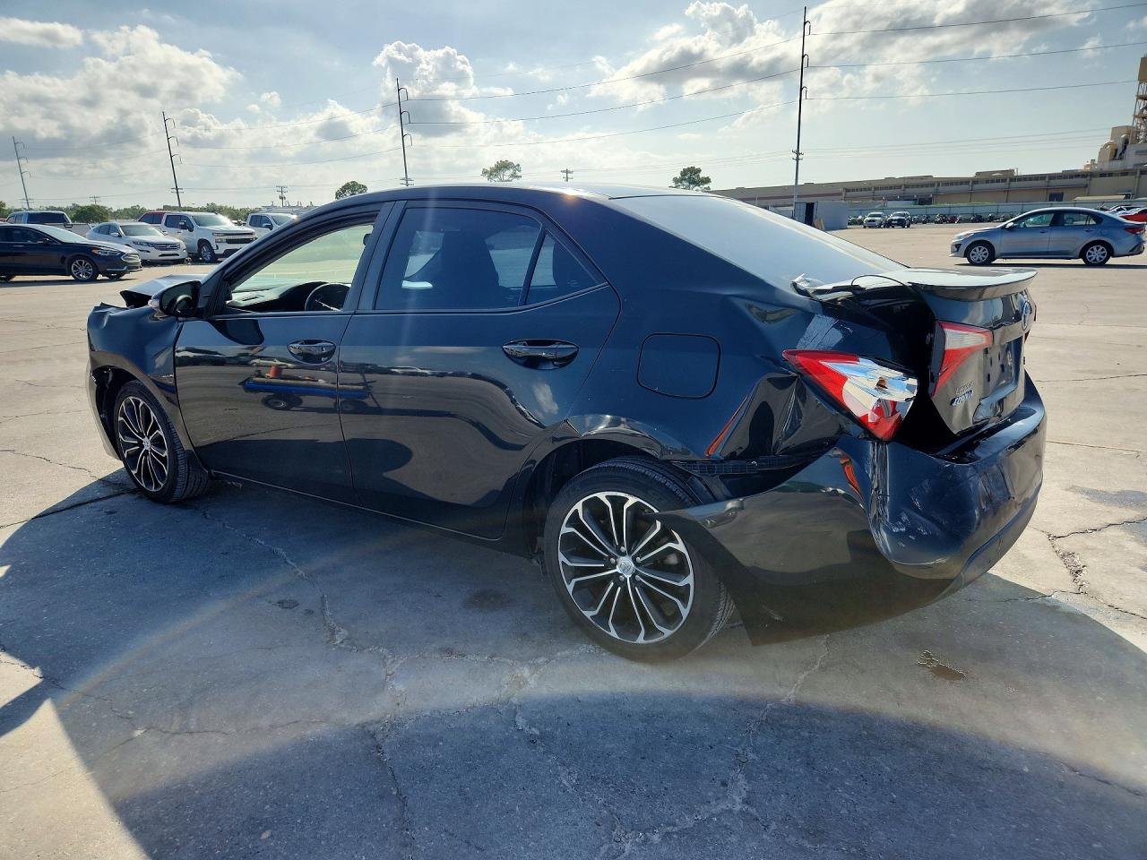 2015 Toyota Corolla S Plus Black vin: 5YFBURHE4FP281414