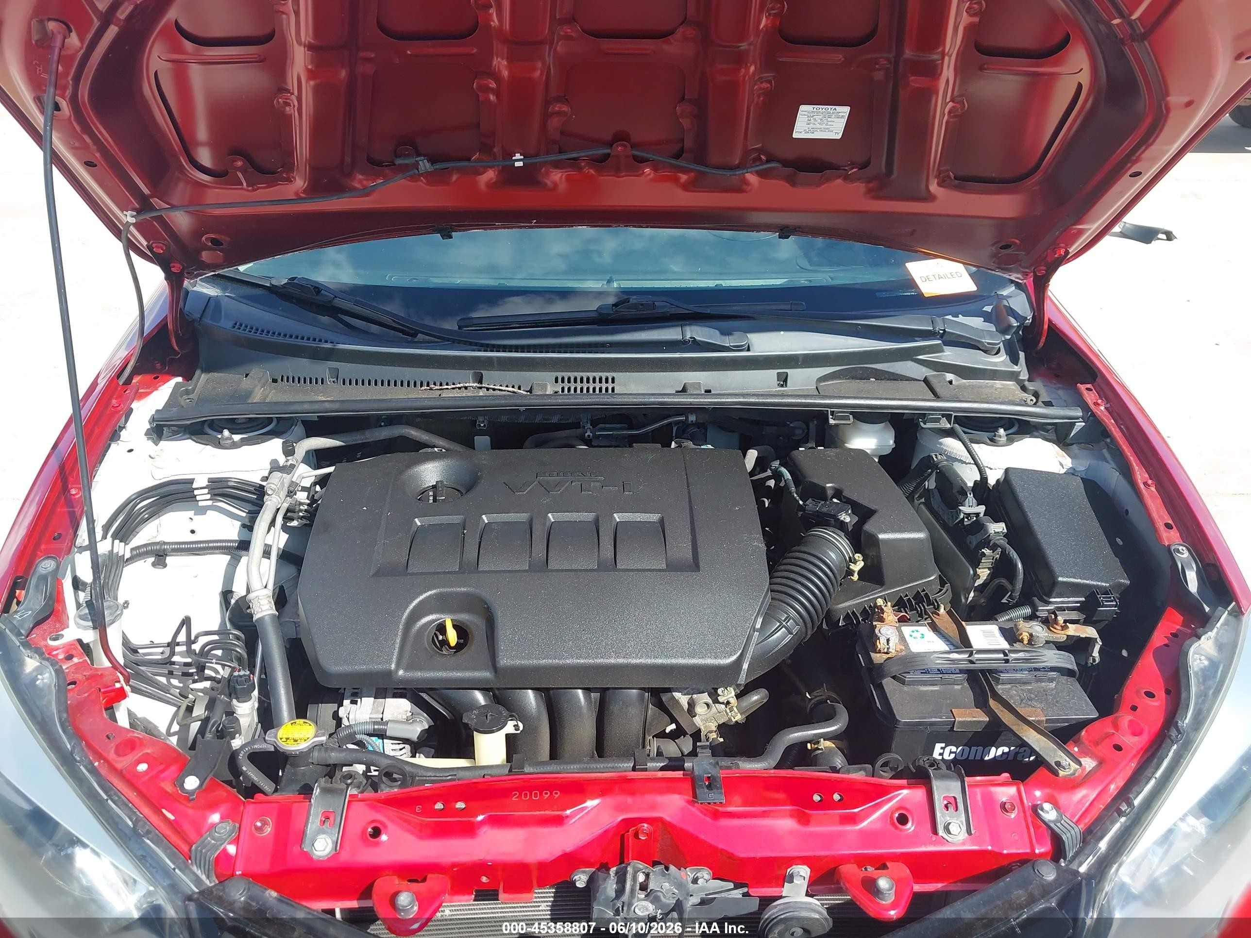 2015 Toyota Corolla Le Red vin: 5YFBURHE4FP295619