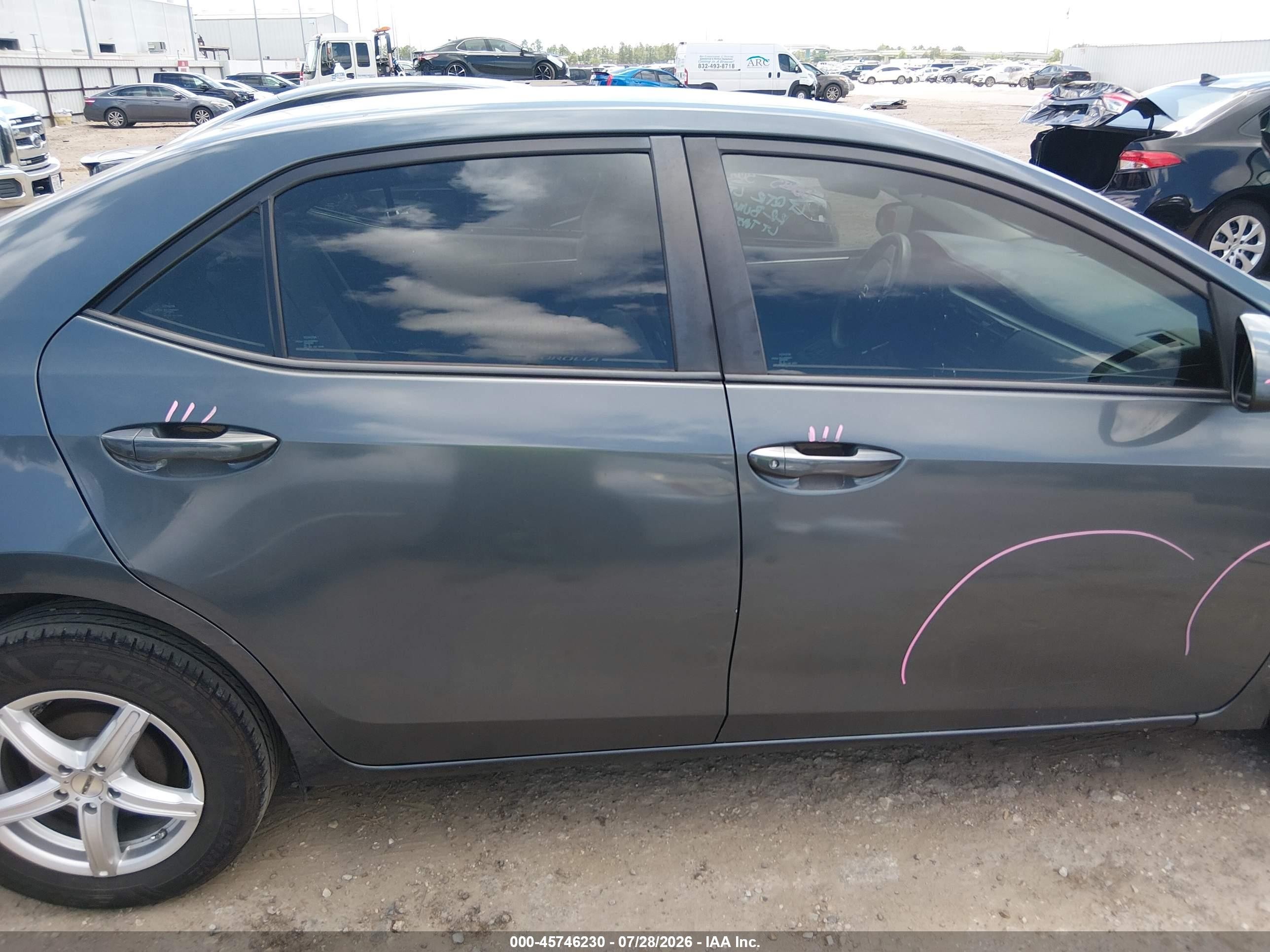 2015 Toyota Corolla L Gray vin: 5YFBURHE4FP302939