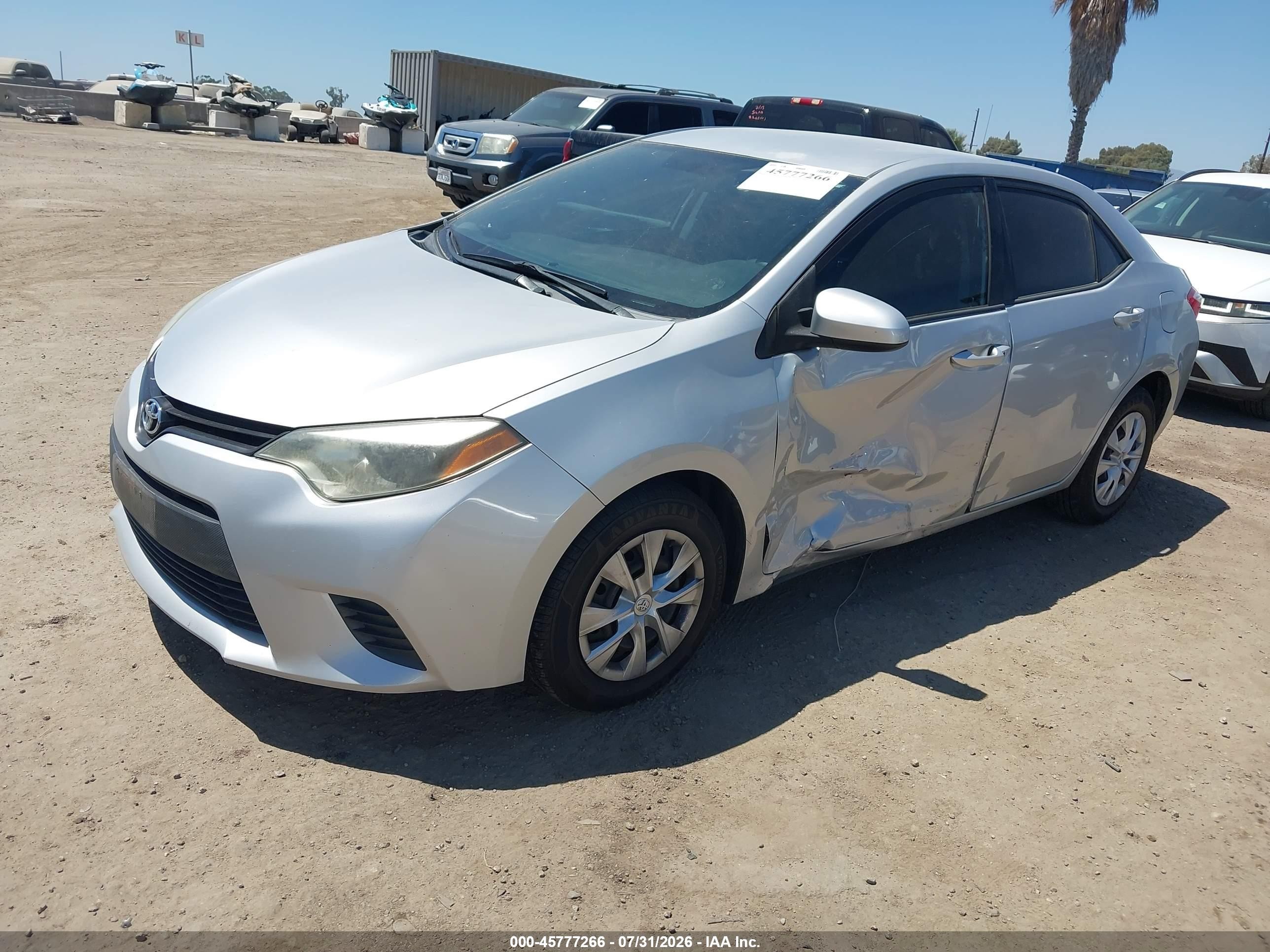 2015 Toyota Corolla L White vin: 5YFBURHE4FP326058