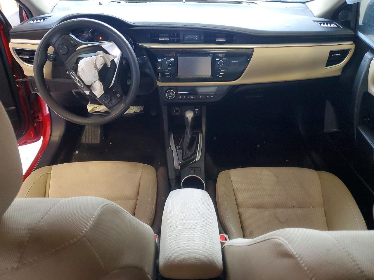2015 Toyota Corolla Le Красный vin: 5YFBURHE4FP329767