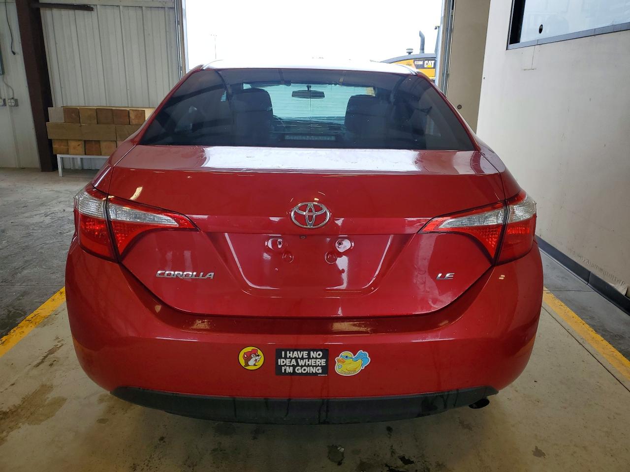 2015 Toyota Corolla Le Красный vin: 5YFBURHE4FP329767