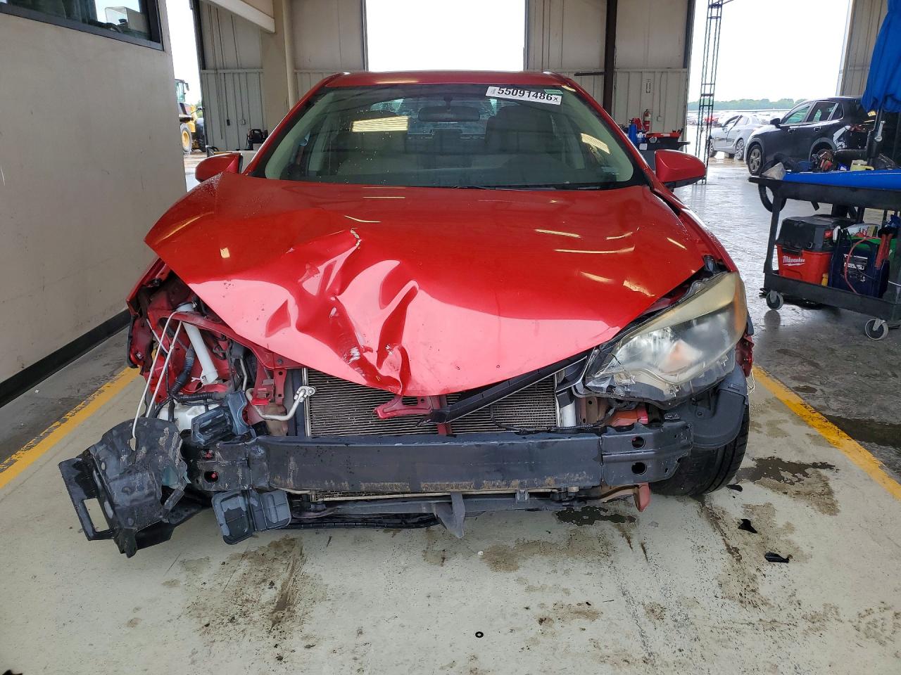 2015 Toyota Corolla Le Красный vin: 5YFBURHE4FP329767