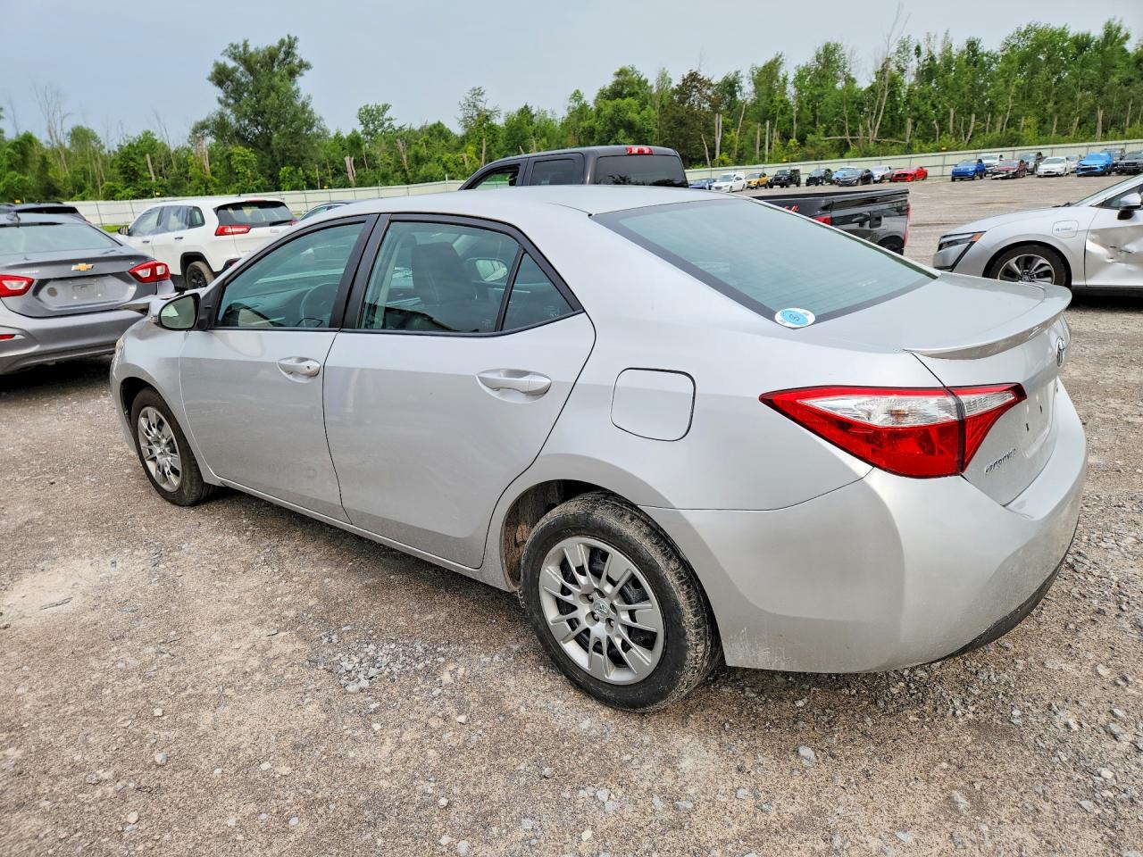 2015 Toyota Corolla S Silver vin: 5YFBURHE4FP334029
