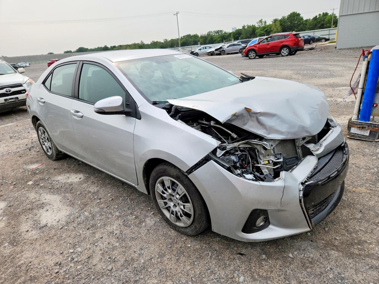 2015 Toyota Corolla S Silver vin: 5YFBURHE4FP334029