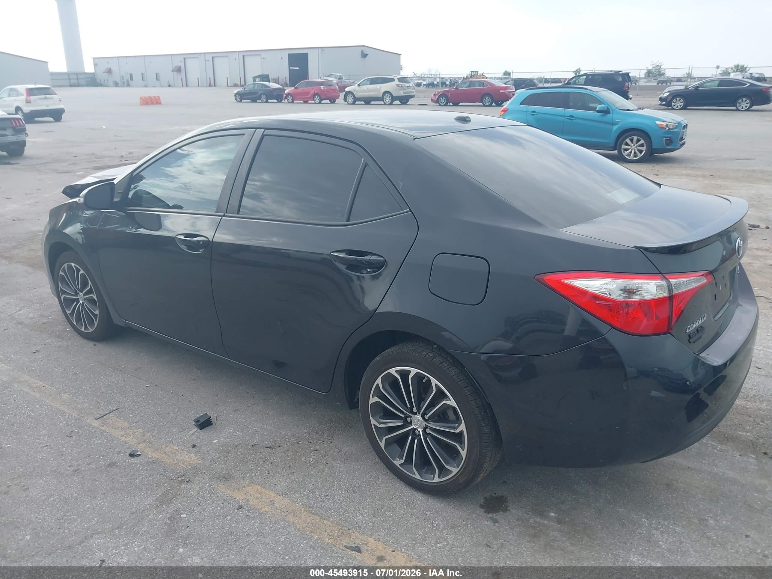 2015 Toyota Corolla S Premium Black vin: 5YFBURHE4FP335729