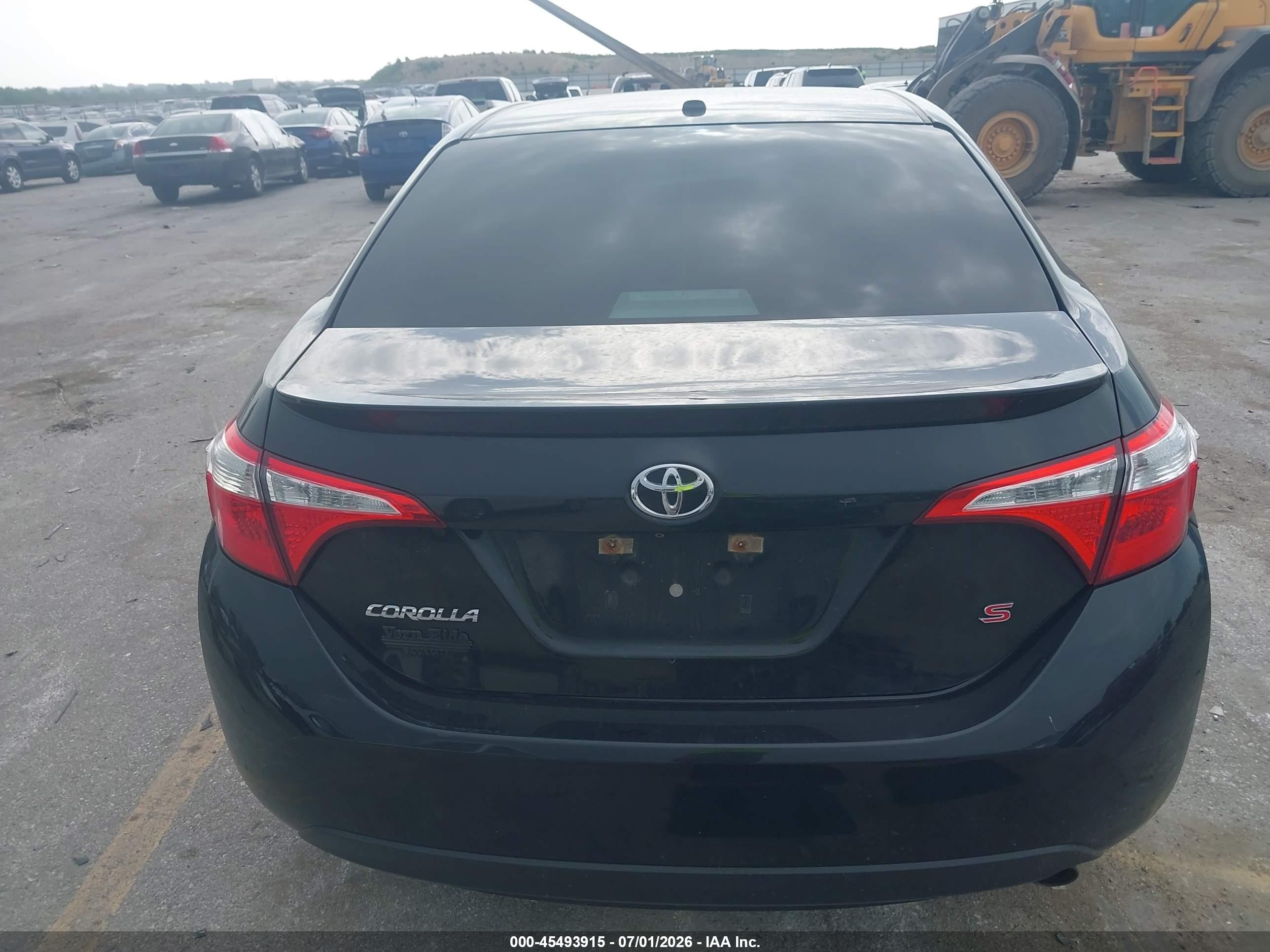 2015 Toyota Corolla S Premium Black vin: 5YFBURHE4FP335729