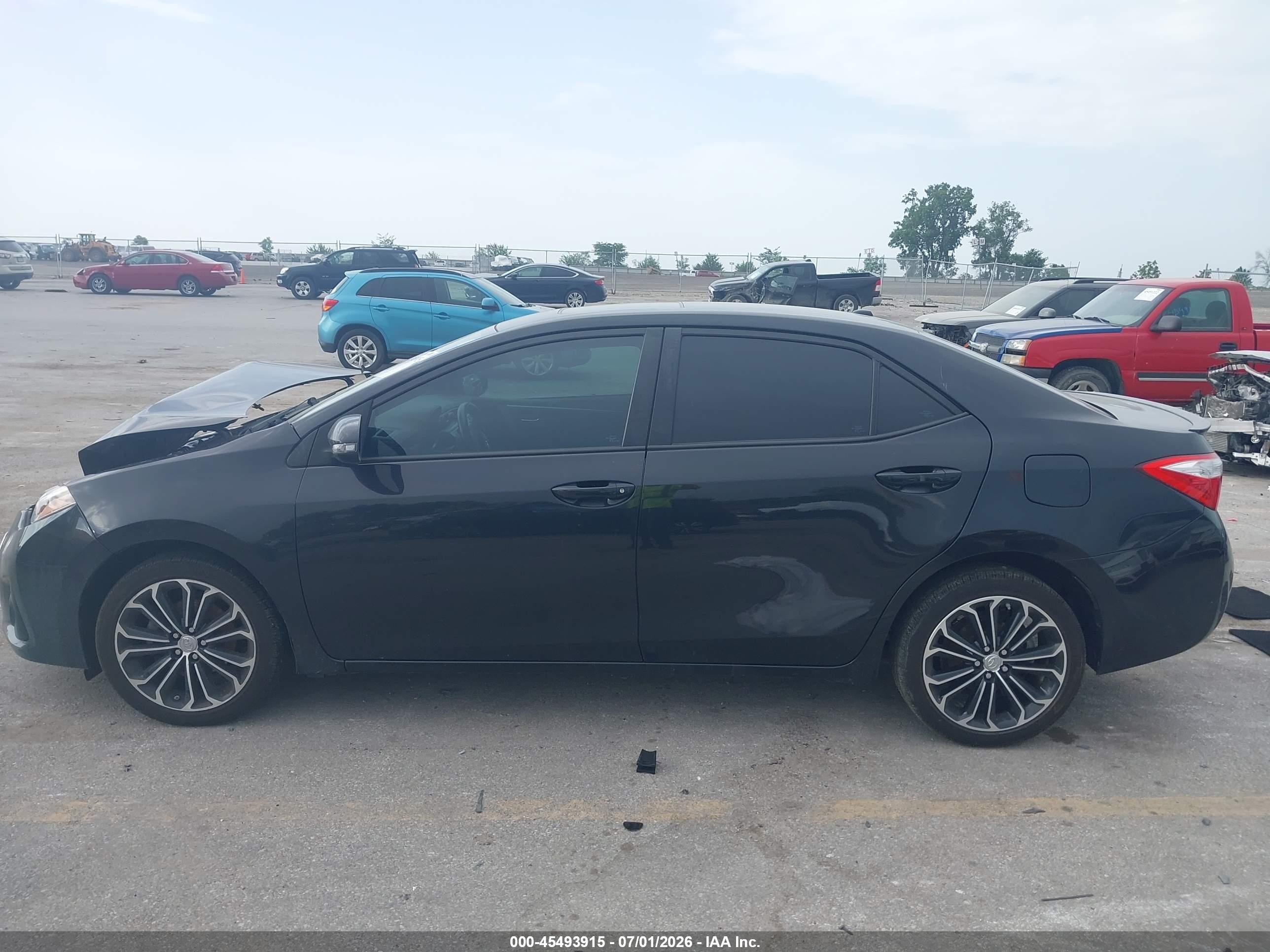 2015 Toyota Corolla S Premium Black vin: 5YFBURHE4FP335729