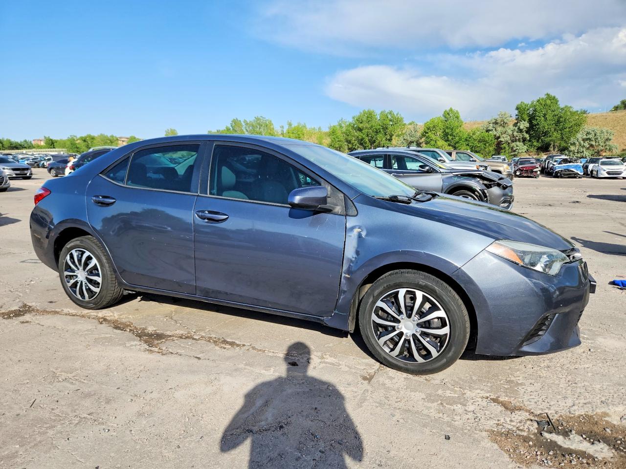 2015 Toyota Corolla Le Charcoal vin: 5YFBURHE4FP343328