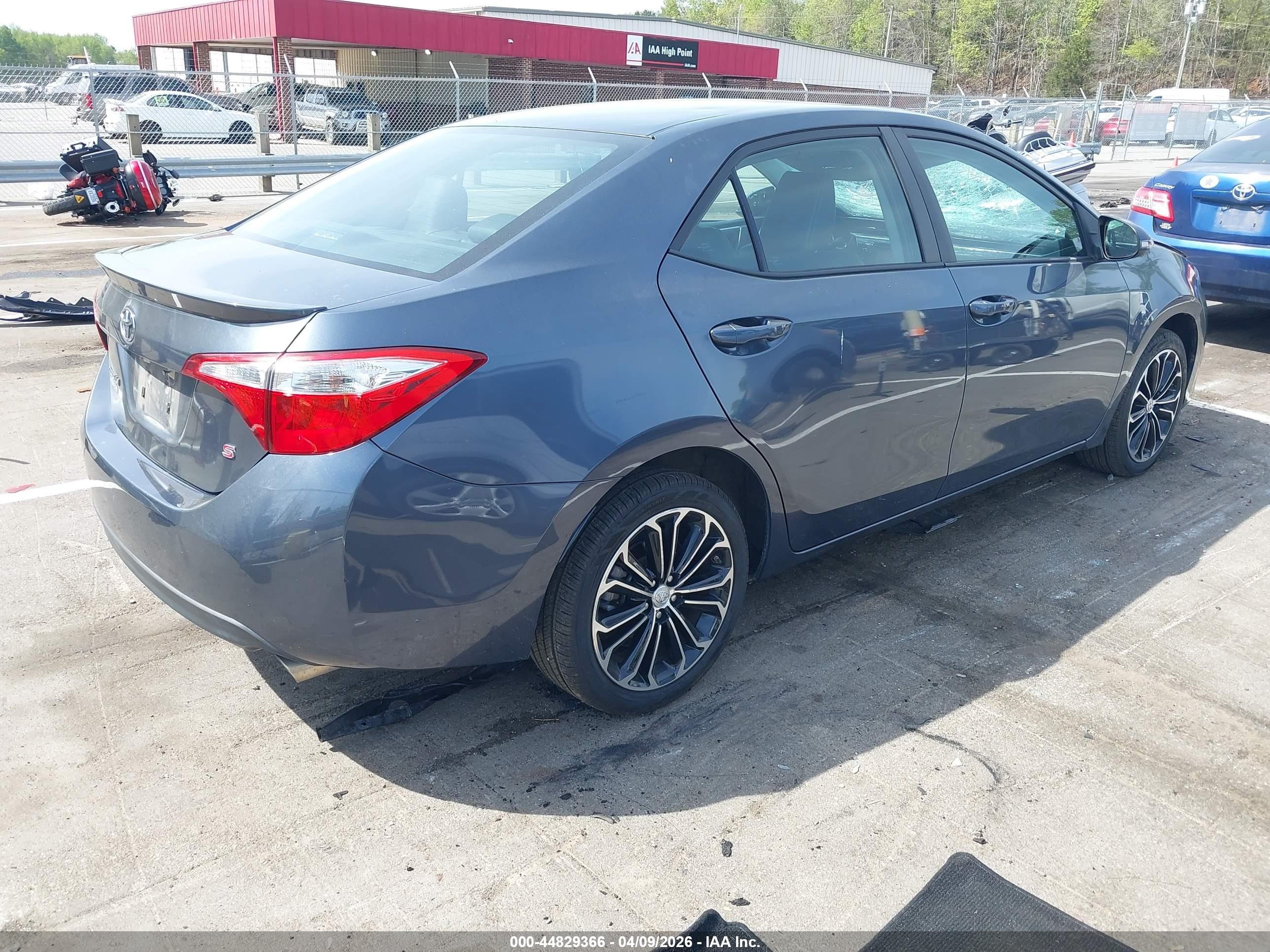 2015 Toyota Corolla S Plus Light Blue vin: 5YFBURHE4FP350098