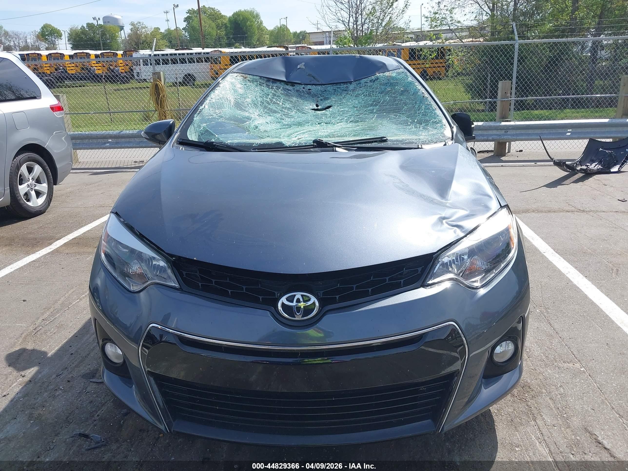 2015 Toyota Corolla S Plus Light Blue vin: 5YFBURHE4FP350098